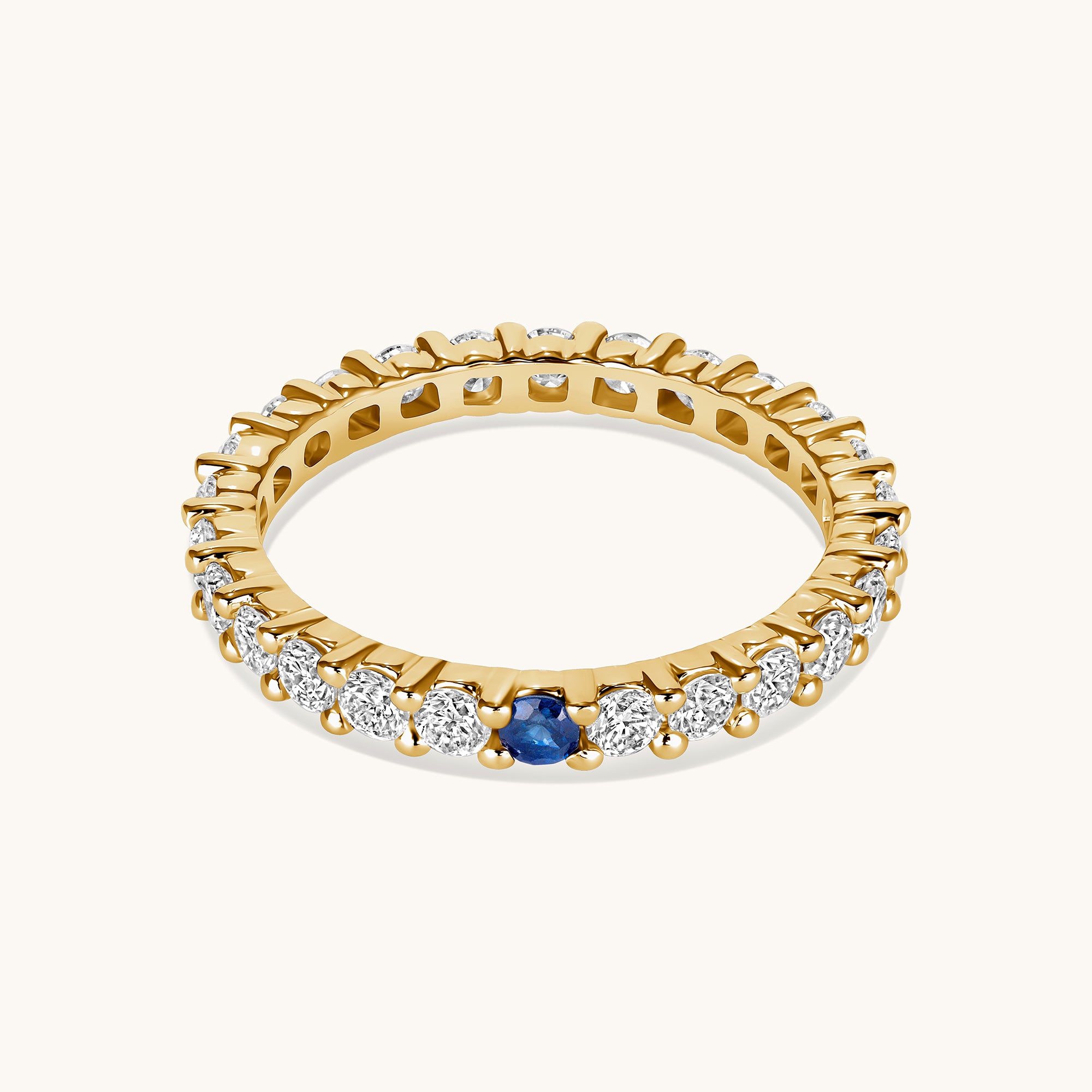 Birthstone Diamond Eternity Band - Happy Jewelers Fine Jewelry Lifetime Warranty