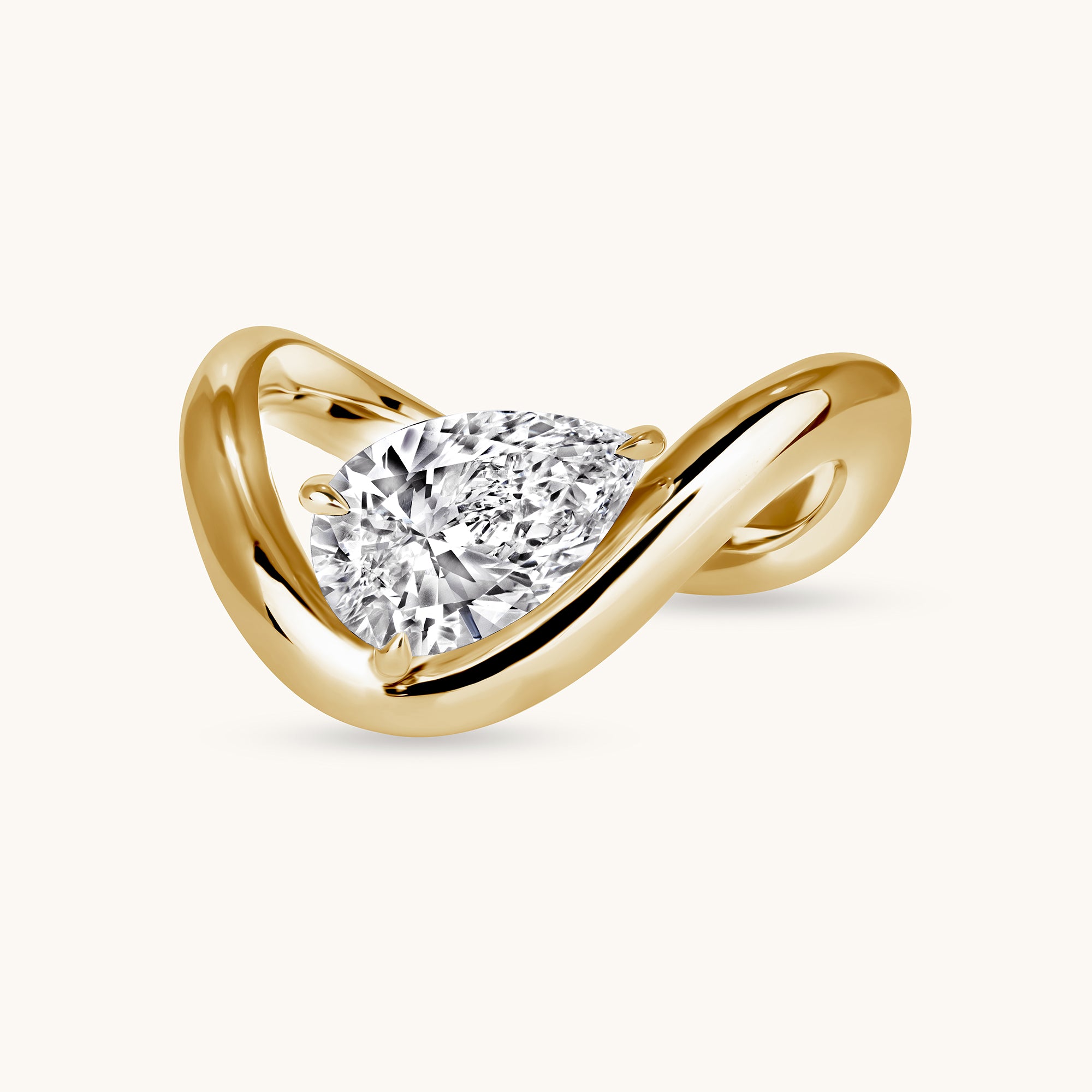 Pear Motion Pinky Ring