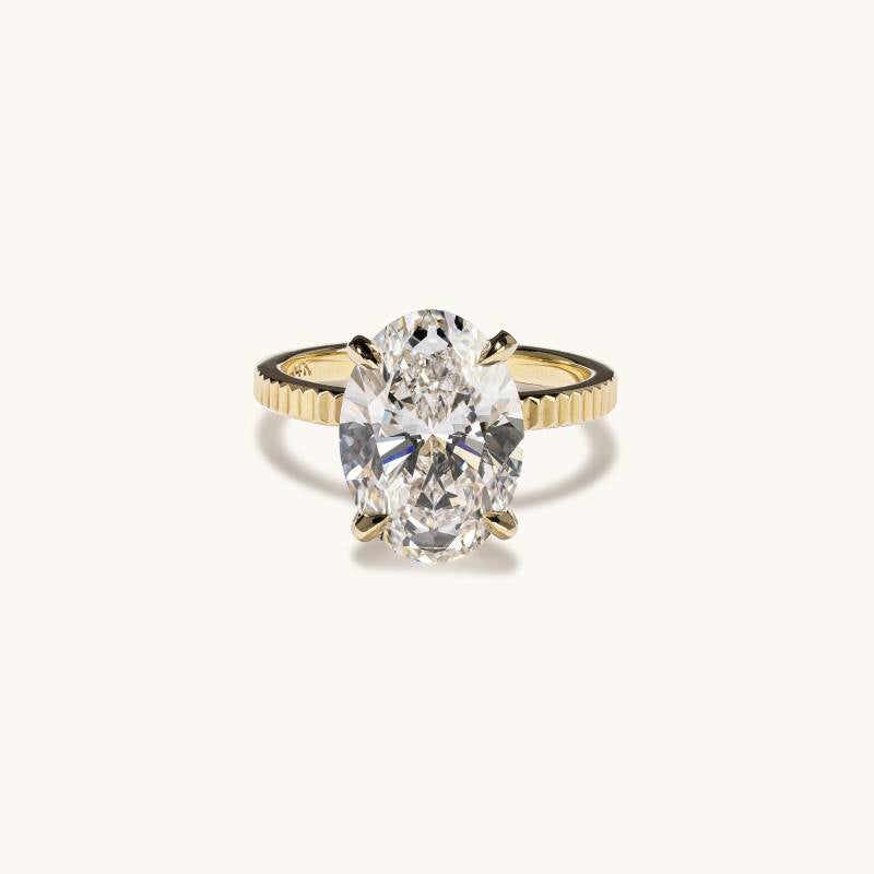 5.23 Oval Lab Diamond Solitaire Engagement Ring - Happy Jewelers Fine Jewelry Lifetime Warranty
