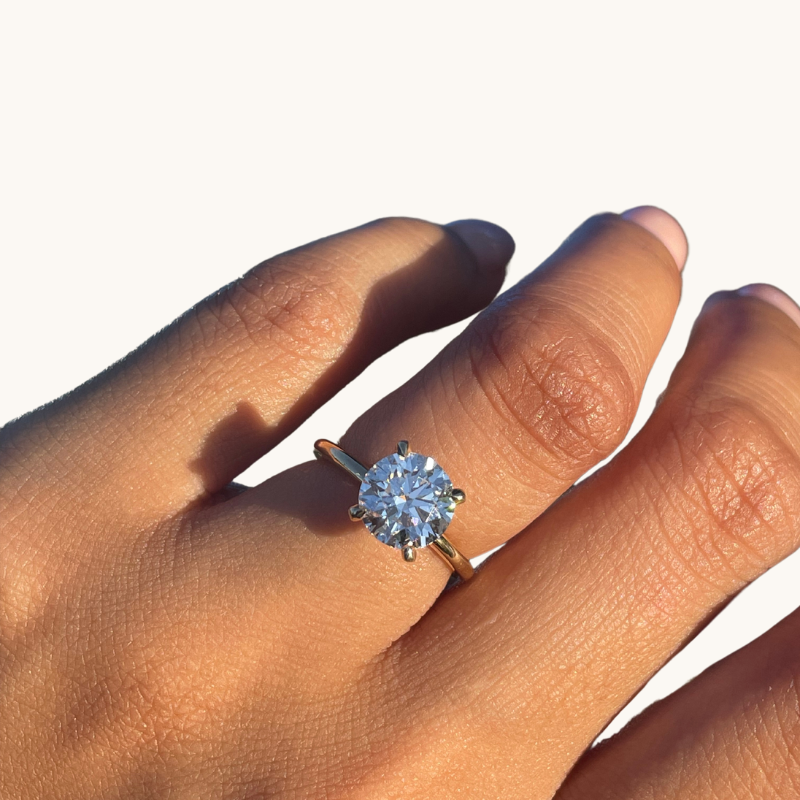 2.07 Round Lab Diamond Engagement Ring - Happy Jewelers Fine Jewelry Lifetime Warranty