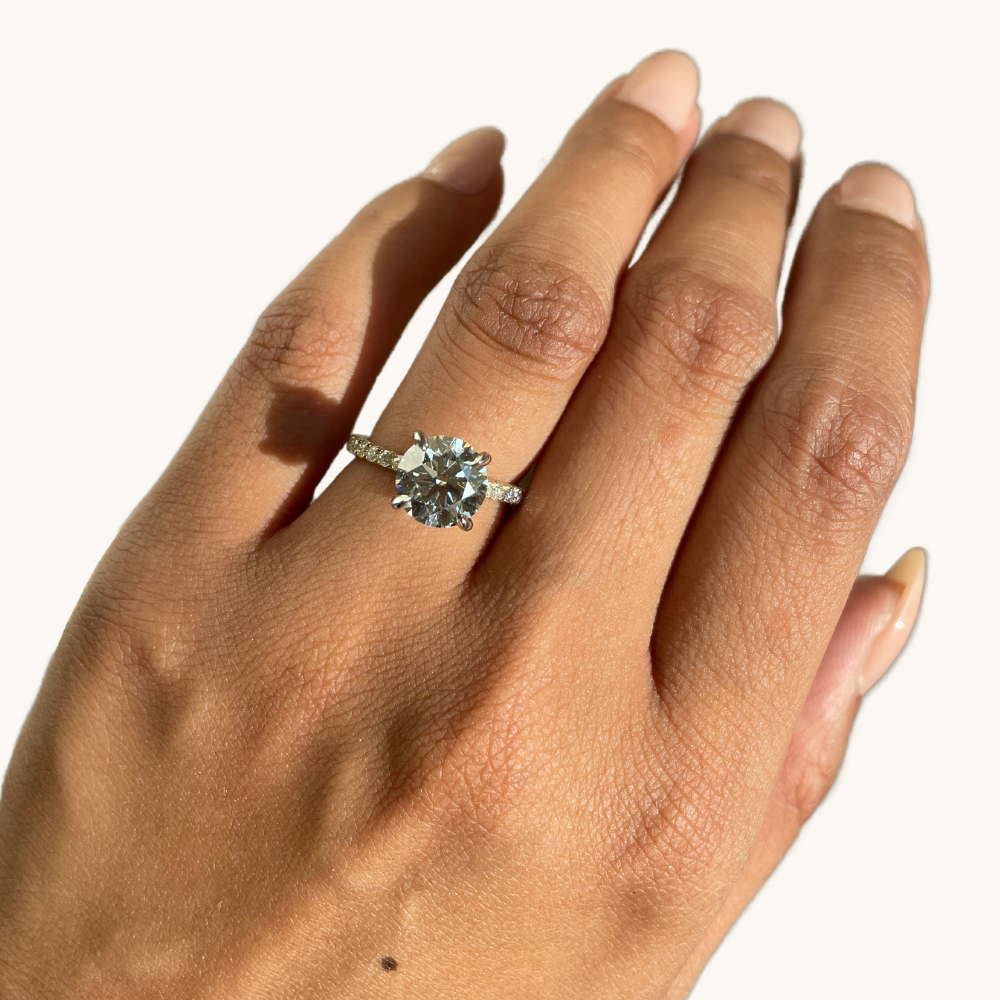 2.70 Round Lab Diamond Engagement Ring - Happy Jewelers Fine Jewelry Lifetime Warranty