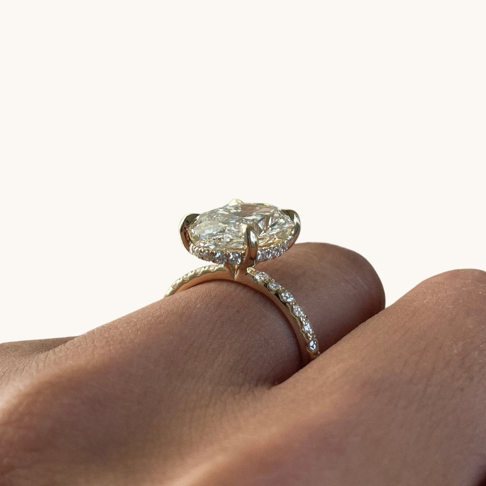 4.90 Oval Lab Diamond Engagement Ring - Happy Jewelers Fine Jewelry Lifetime Warranty