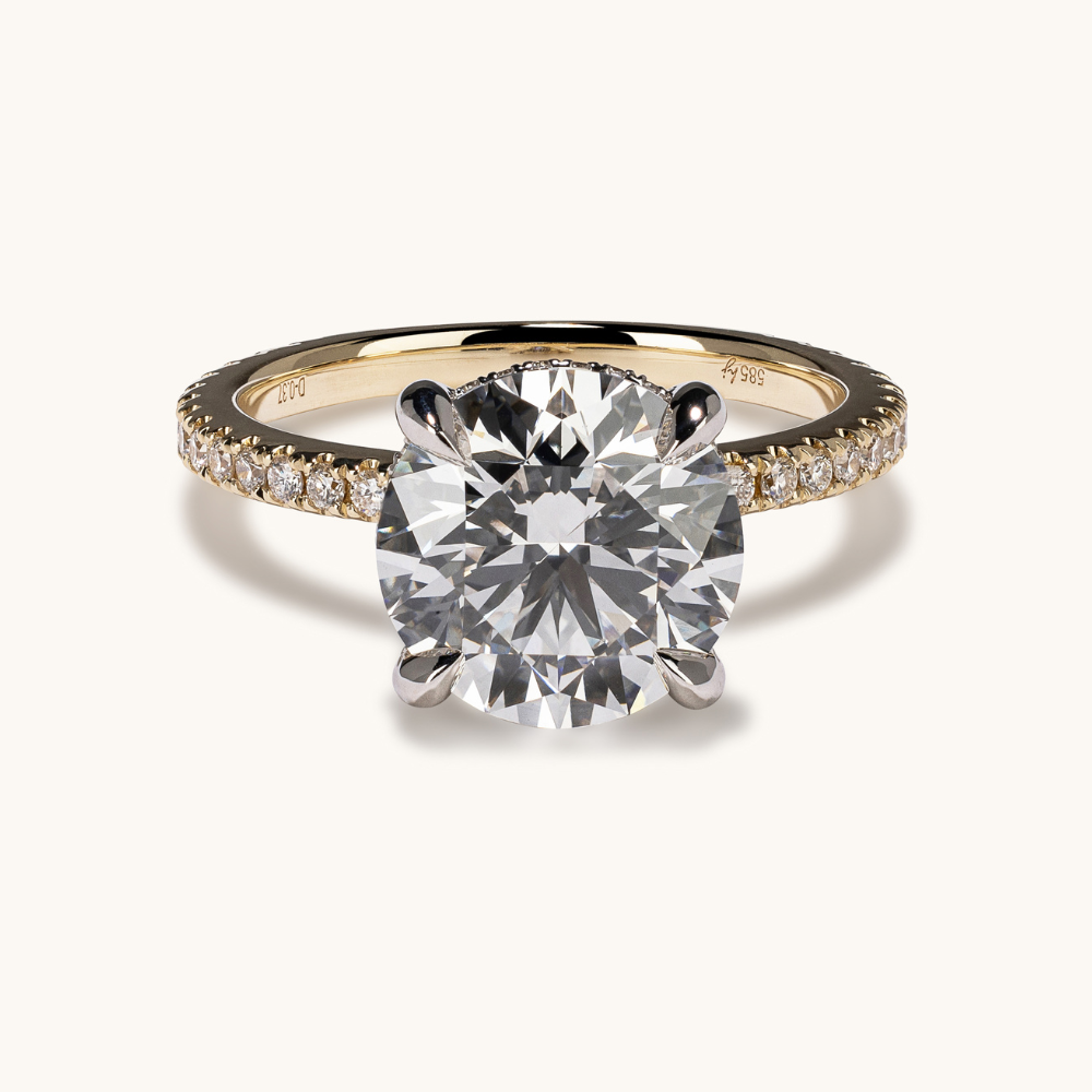 3.50 Round Lab Diamond Engagement Ring - Happy Jewelers Fine Jewelry Lifetime Warranty