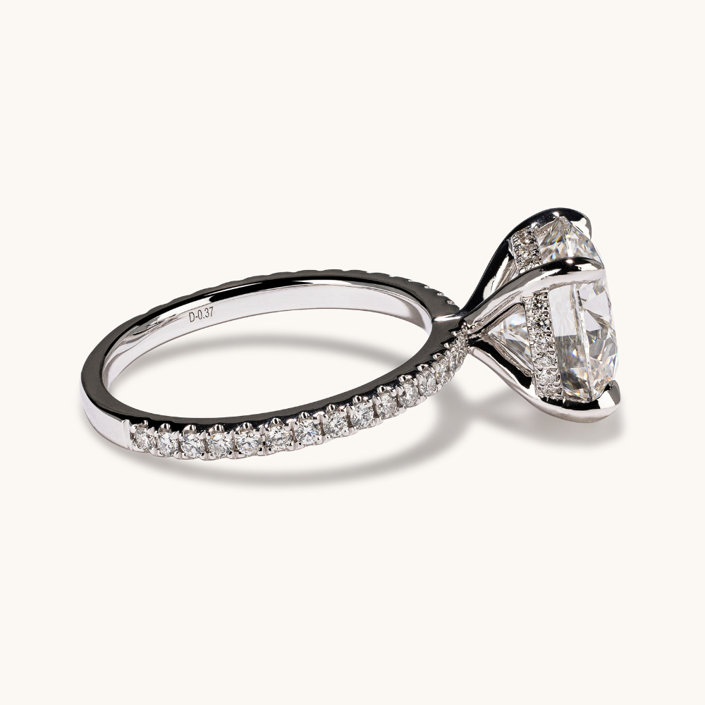 4.07 Round Lab Diamond Engagement Ring - Happy Jewelers Fine Jewelry Lifetime Warranty