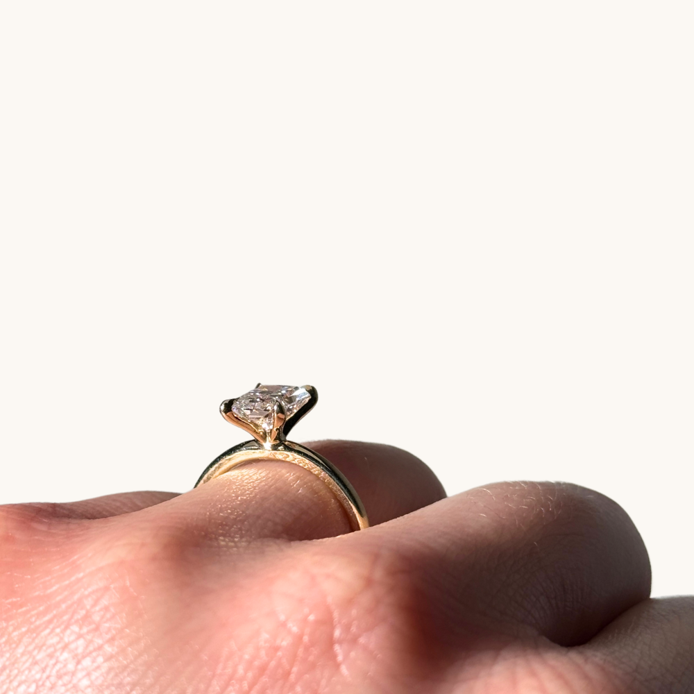 1.56 Radiant Lab Diamond Engagement Ring - Happy Jewelers Fine Jewelry Lifetime Warranty