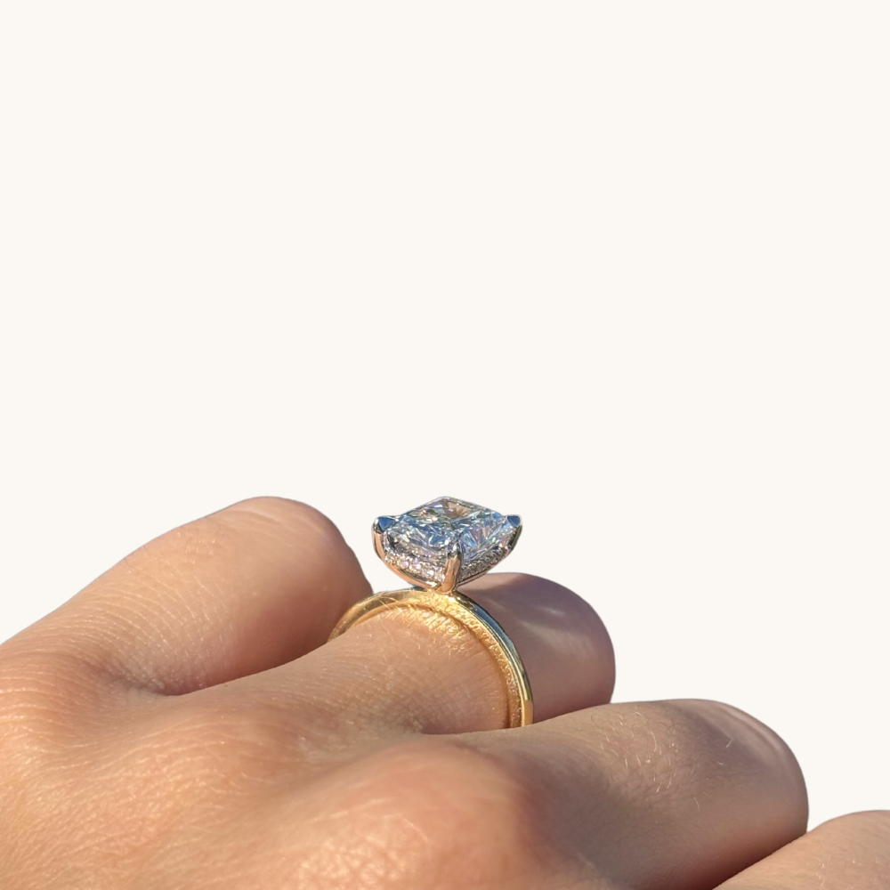 4.18 Radiant Lab Diamond Engagement Ring - Happy Jewelers Fine Jewelry Lifetime Warranty