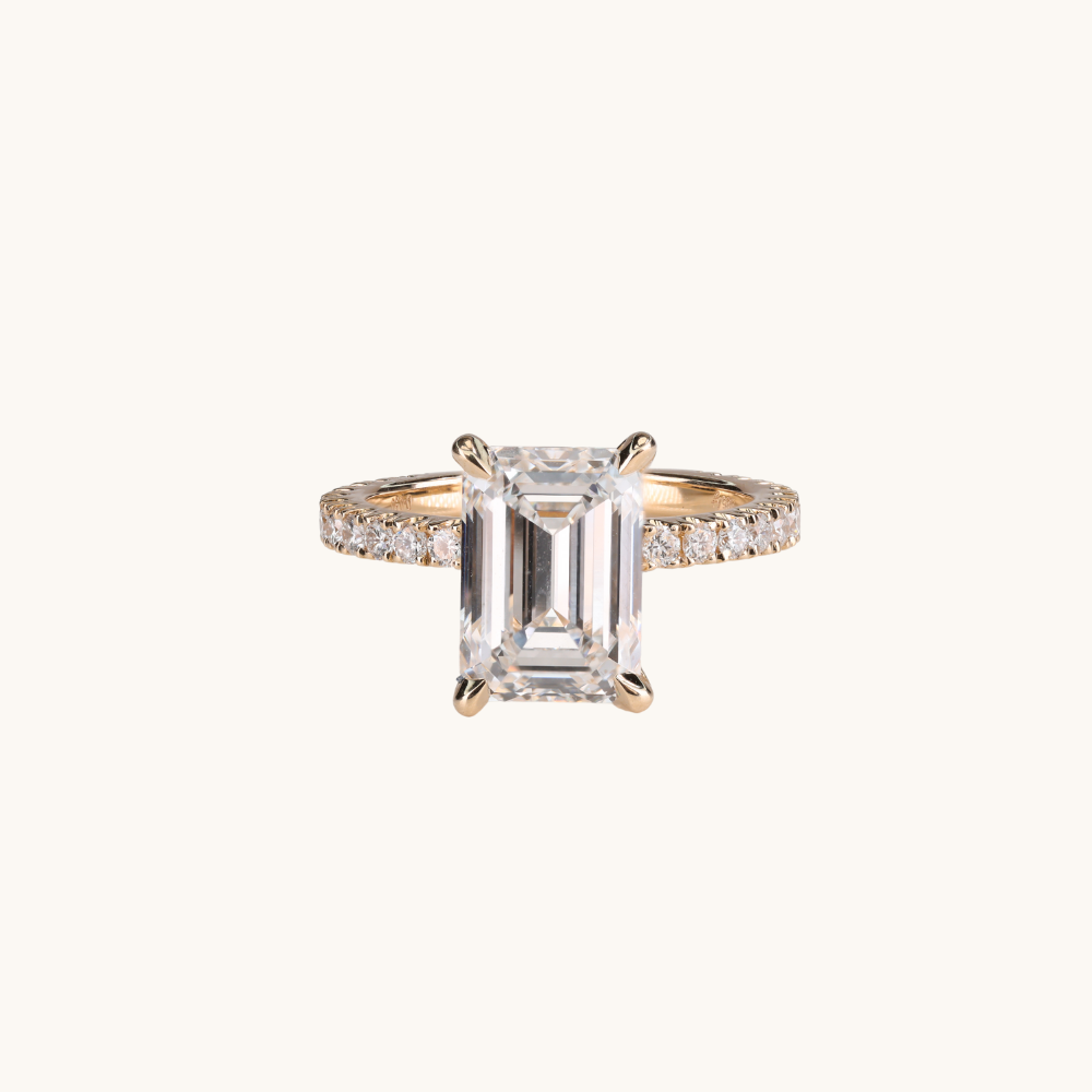 3.79 Emerald Lab Diamond Engagement Ring - Happy Jewelers Fine Jewelry Lifetime Warranty