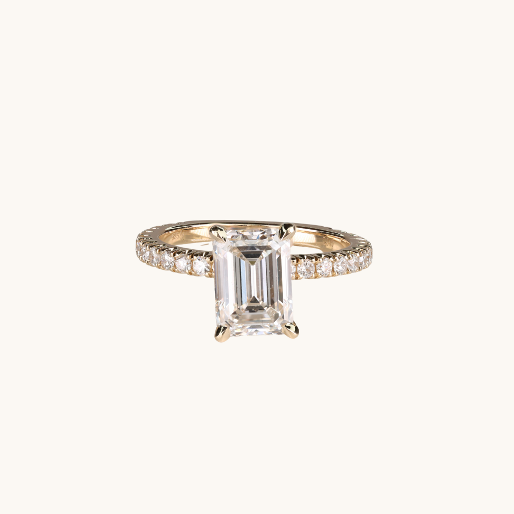 2.42 Emerald Lab Diamond Engagement Ring - Happy Jewelers Fine Jewelry Lifetime Warranty