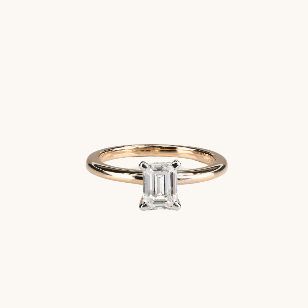 1.03 Emerald Lab Diamond Engagement Ring - Happy Jewelers Fine Jewelry Lifetime Warranty