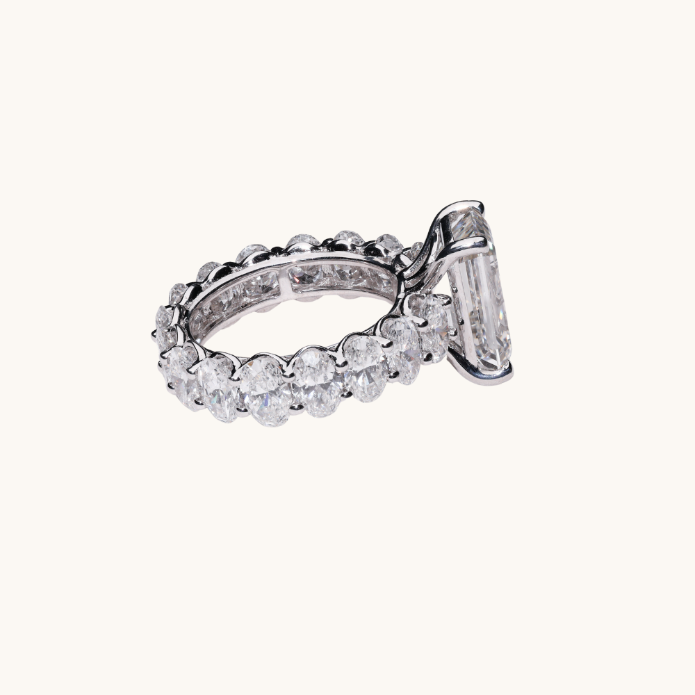 5.26 Emerald Lab Diamond Engagement Ring - Happy Jewelers Fine Jewelry Lifetime Warranty