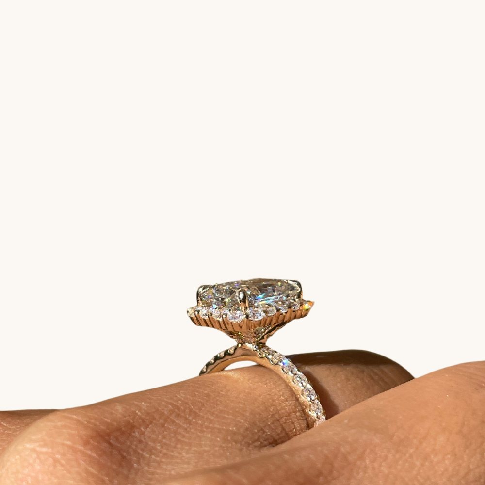 3.08 Radiant Lab Diamond Engagement Ring - Happy Jewelers Fine Jewelry Lifetime Warranty