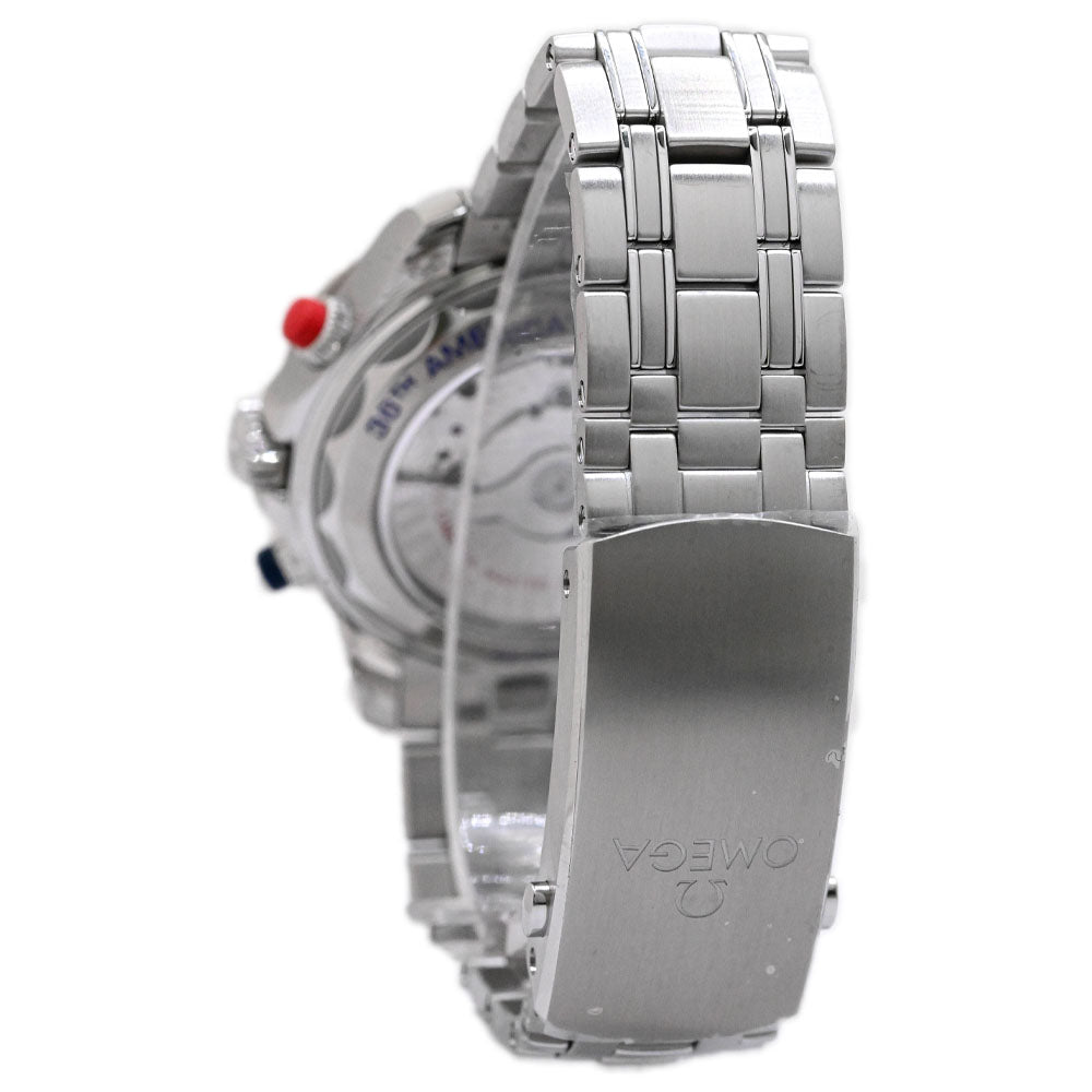 Omega Men's Seamaster Diver 300M America's Cup Stainless Steel 44mm Blue Chronograph Dial Watch Reference #: 210.30.44.51.03.002 - Happy Jewelers Fine Jewelry Lifetime Warranty