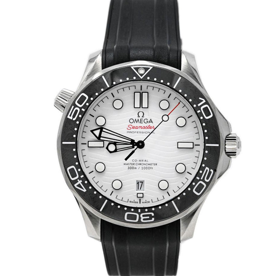 Omega Seamaster 45mm White Dial Watch Ref# 210.32.42.20.04.001 - Happy Jewelers Fine Jewelry Lifetime Warranty