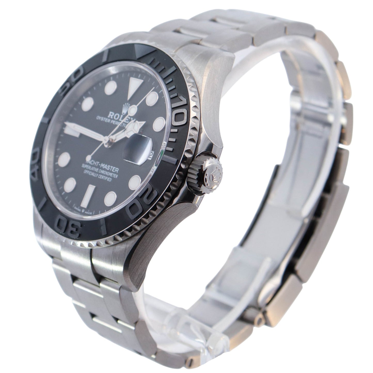 Rolex Yacht-Master Titanium 42mm Black Dot Dial Watch Black Reference# 226627 - Happy Jewelers Fine Jewelry Lifetime Warranty