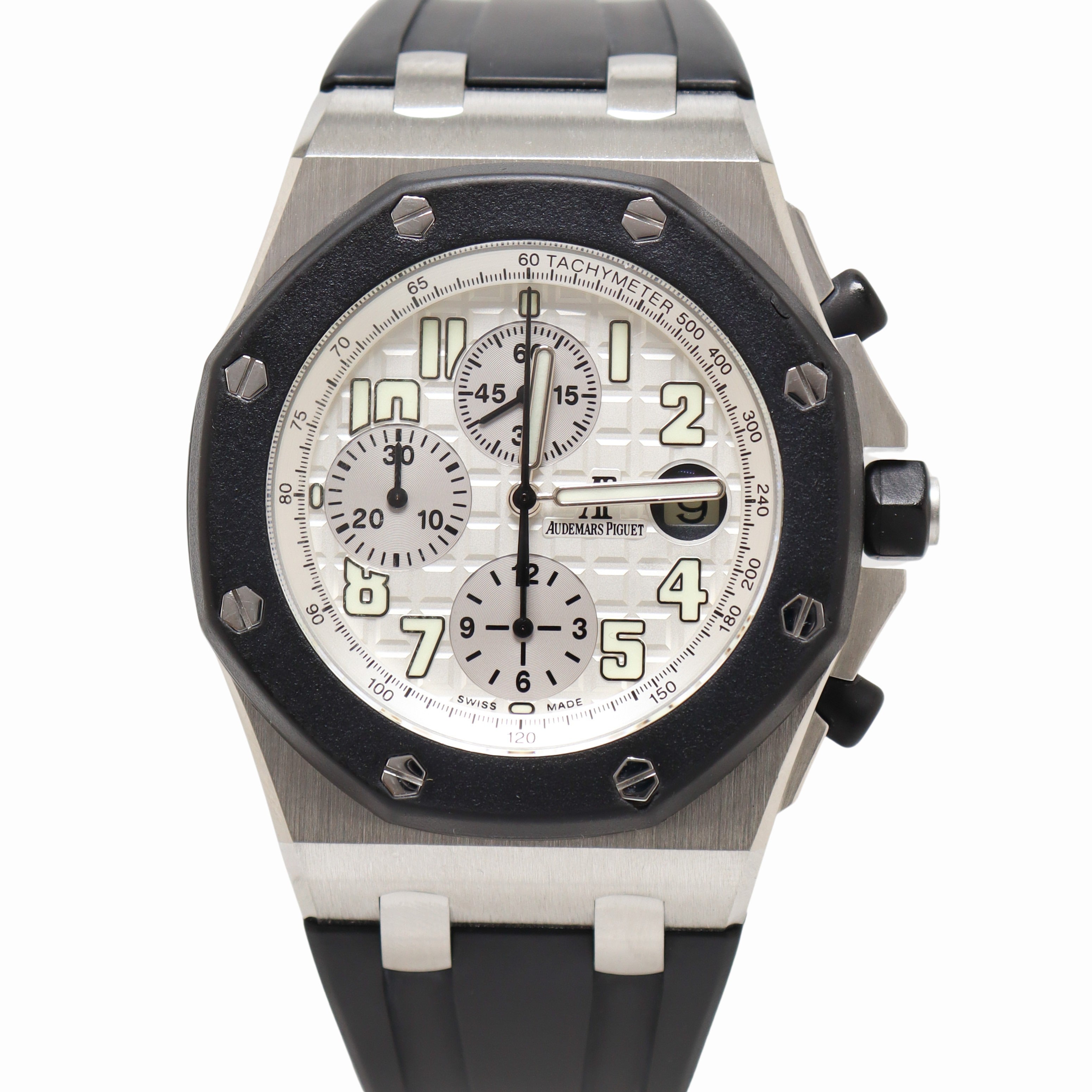Audemars Piguet Royal Oak 42mm White Dial Watch Ref# 25940SK.OO.D002CA.02 - Happy Jewelers Fine Jewelry Lifetime Warranty