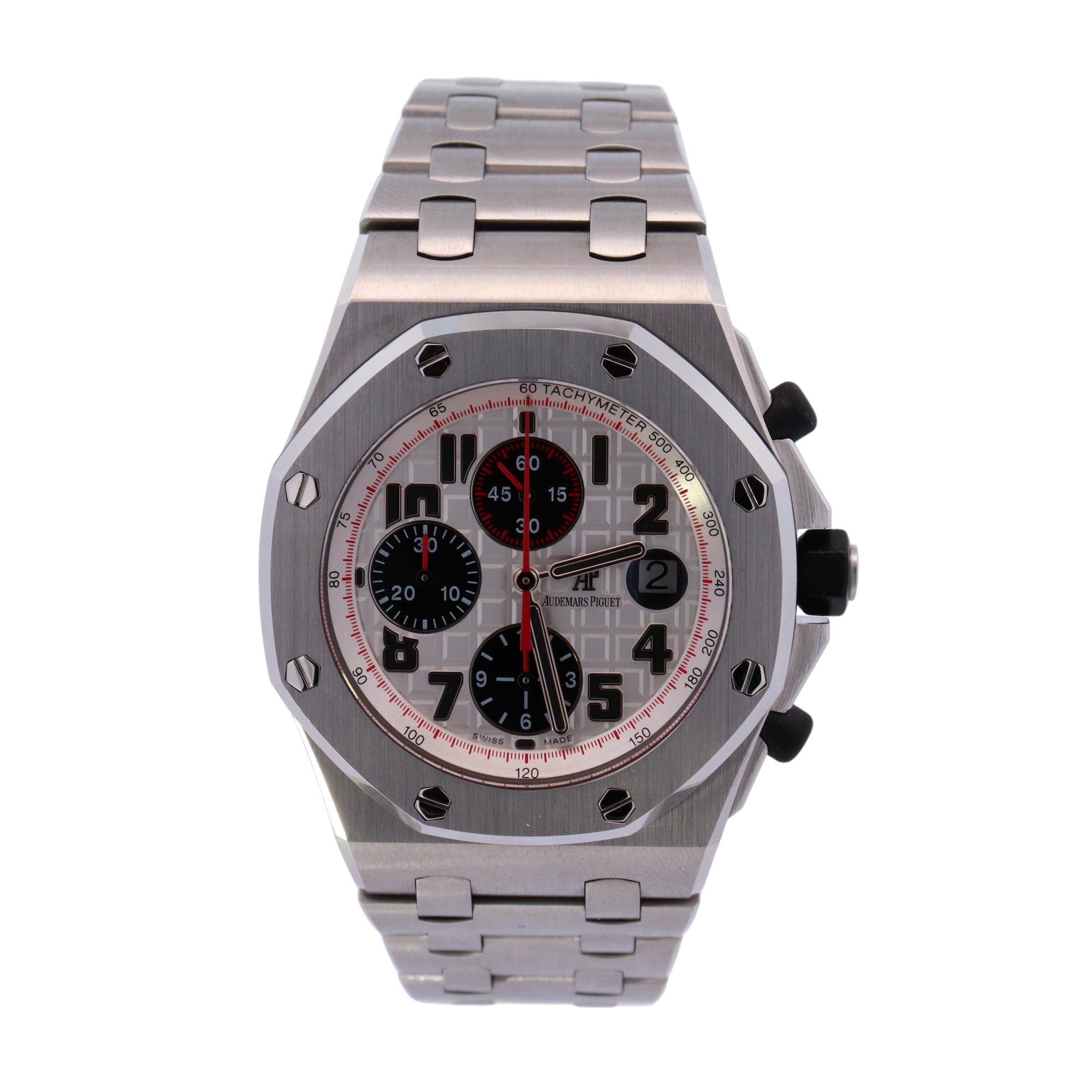 Audemars Piguet Royal Oak 42mm White Dial Ref# 26170ST.OO.1000ST.01 - Happy Jewelers Fine Jewelry Lifetime Warranty