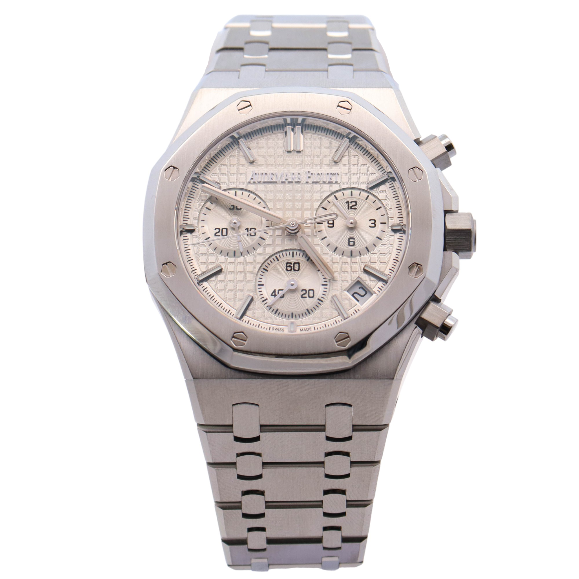 Audemars Piguet Royal Oak 41mm Silver Dial Watch Ref# 26240ST.OO.1320ST.03 - Happy Jewelers Fine Jewelry Lifetime Warranty