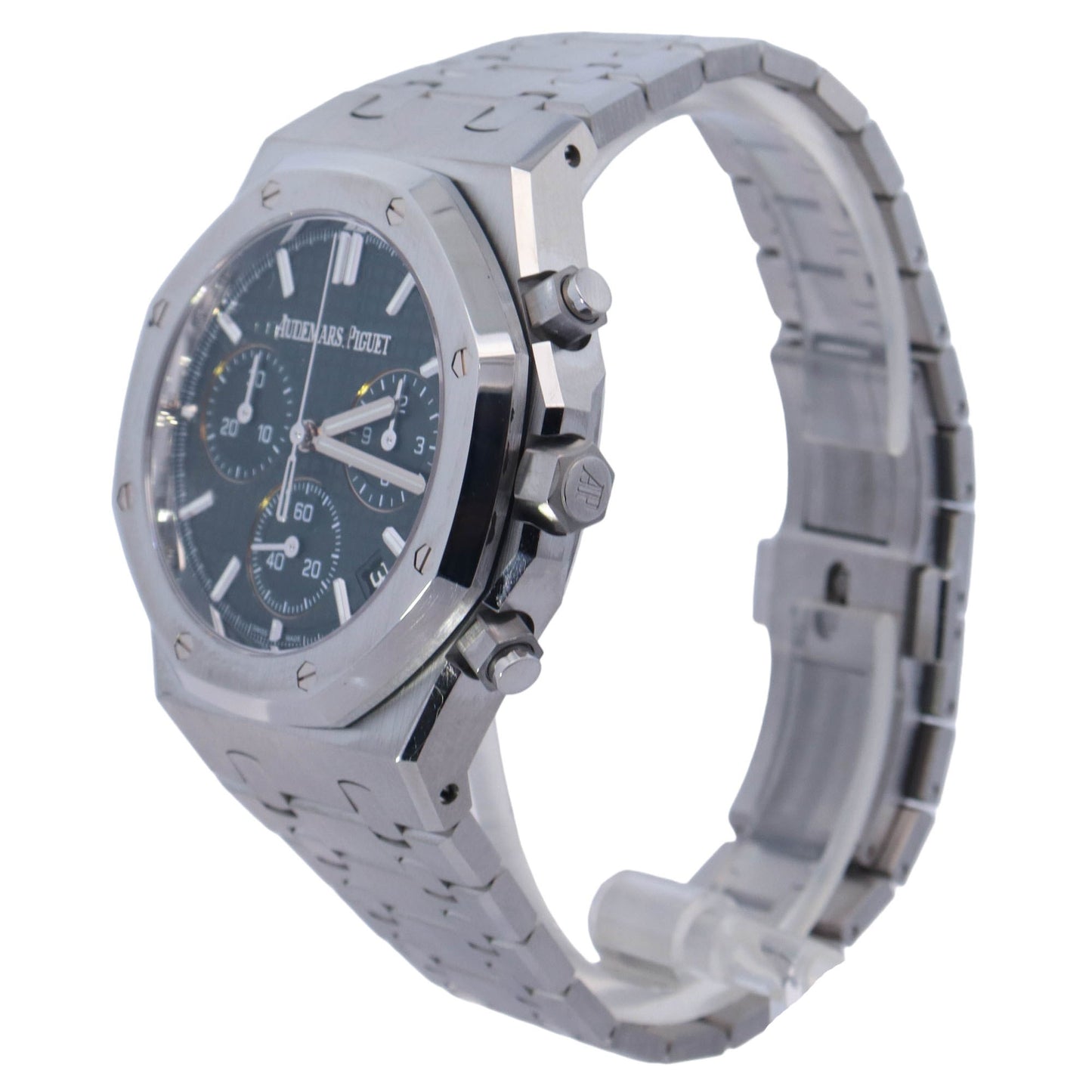 Audemars Piguet Royal Oak Stainless Steel 41mm Olive Chronograph Dial Watch Reference# 26240ST.OO.1320ST.04