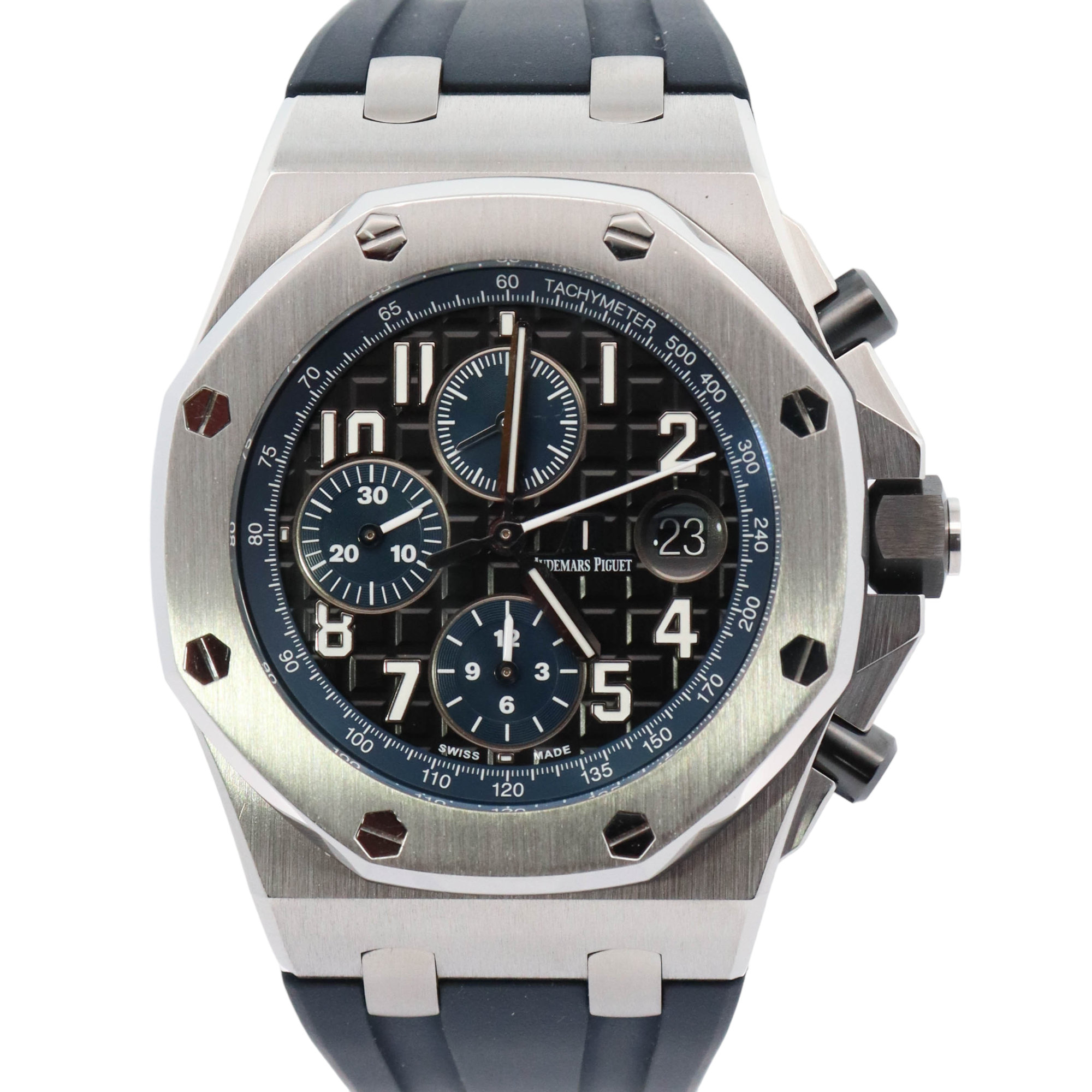 Audemars Piguet Royal Oak Offshore Stainless Steel 42mm Brown Chronograph Dial Watch Reference# 26470ST.OO.A028CR.01 - Happy Jewelers Fine Jewelry Lifetime Warranty