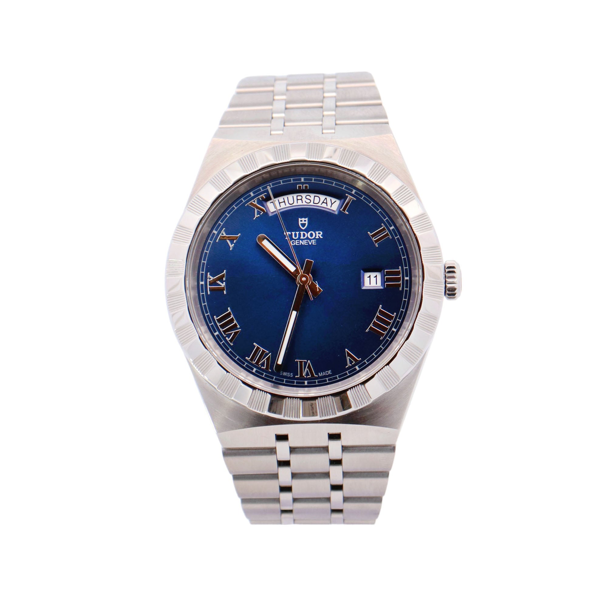 Tudor Royal 41mm Blue Dial Watch Ref# 28600 - Happy Jewelers Fine Jewelry Lifetime Warranty