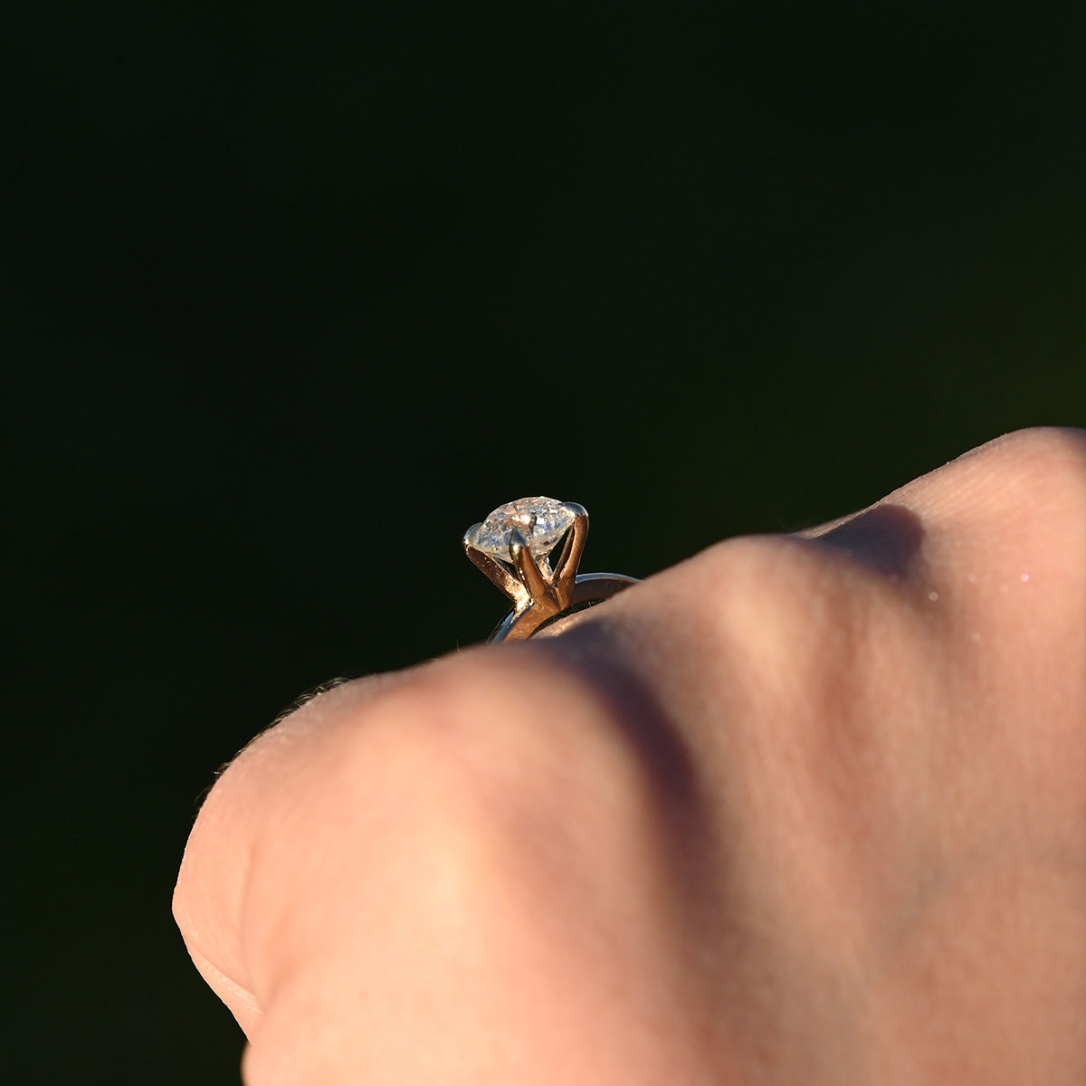 1.01 Carat Natural Round Diamond Engagement Ring - Happy Jewelers Fine Jewelry Lifetime Warranty