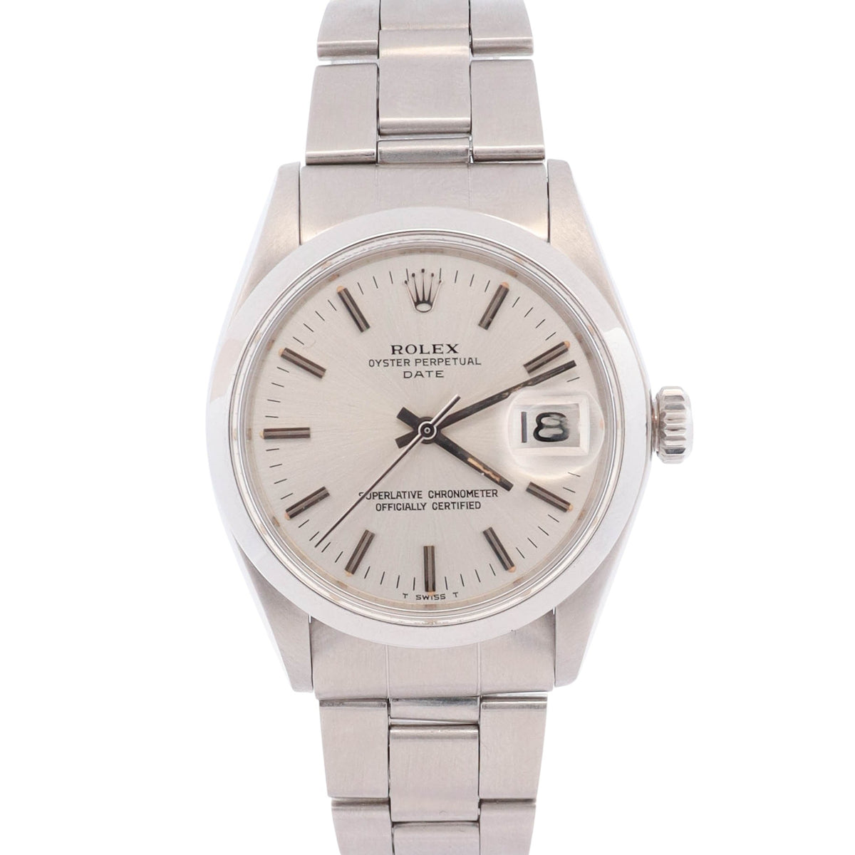 Rolex Oyster Perpetual 34mm Silver Dial Watch Ref# 1500