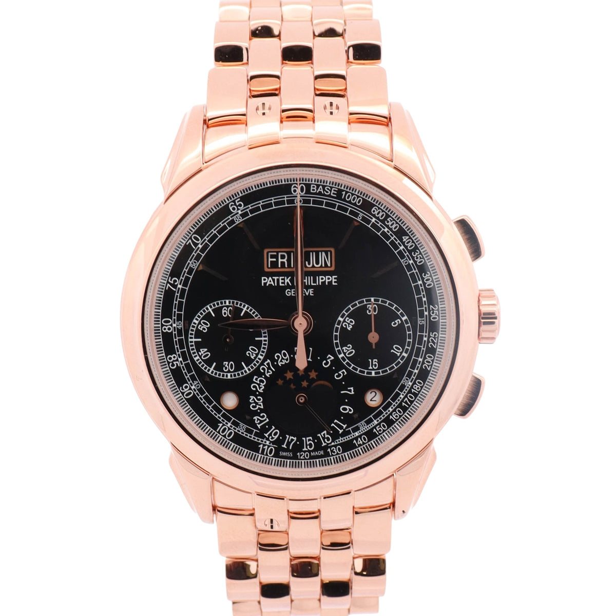 Patek Philippe Perpetual Calendar 41mm Black Dial Watch Ref# 5270/1R-001