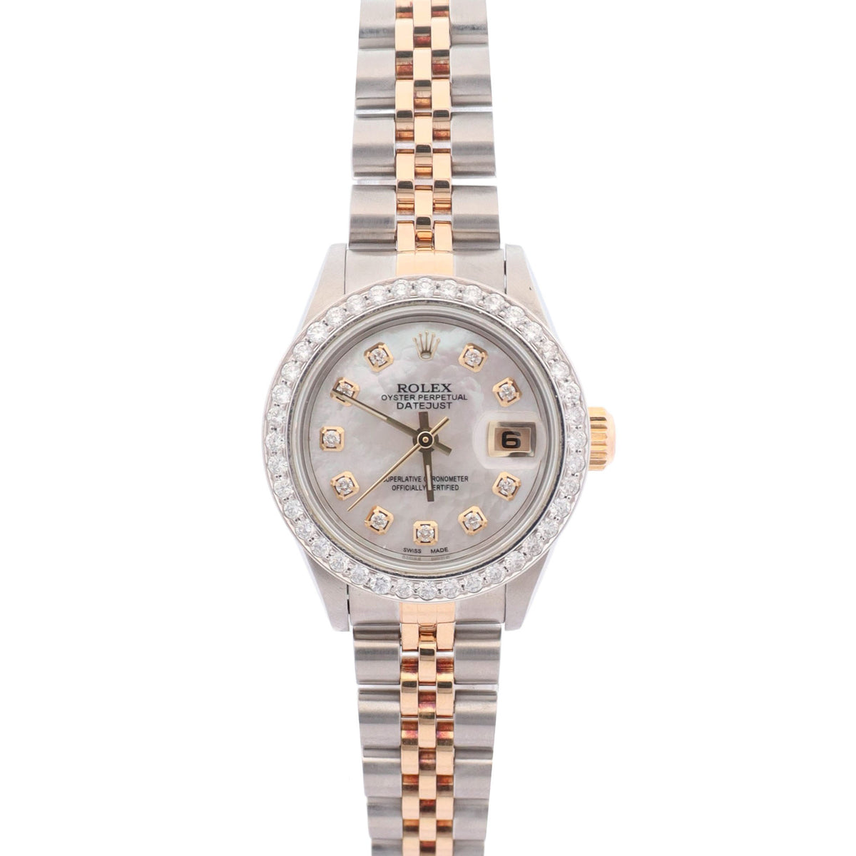 Rolex Datejust 26mm MOP Dial Watch Ref# 69173 - Happy Jewelers Fine Jewelry Lifetime Warranty