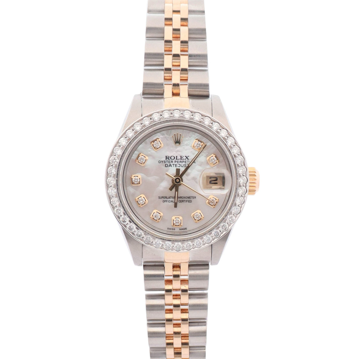 Rolex Datejust 26mm MOP Dial Watch Ref# 69173 - Happy Jewelers Fine Jewelry Lifetime Warranty