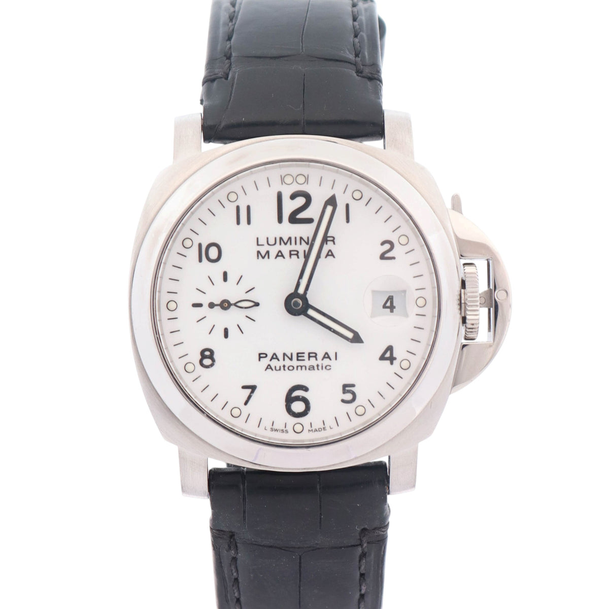 Panerai Luminor Marina 40mm White Dial Watch Ref# PAM00049