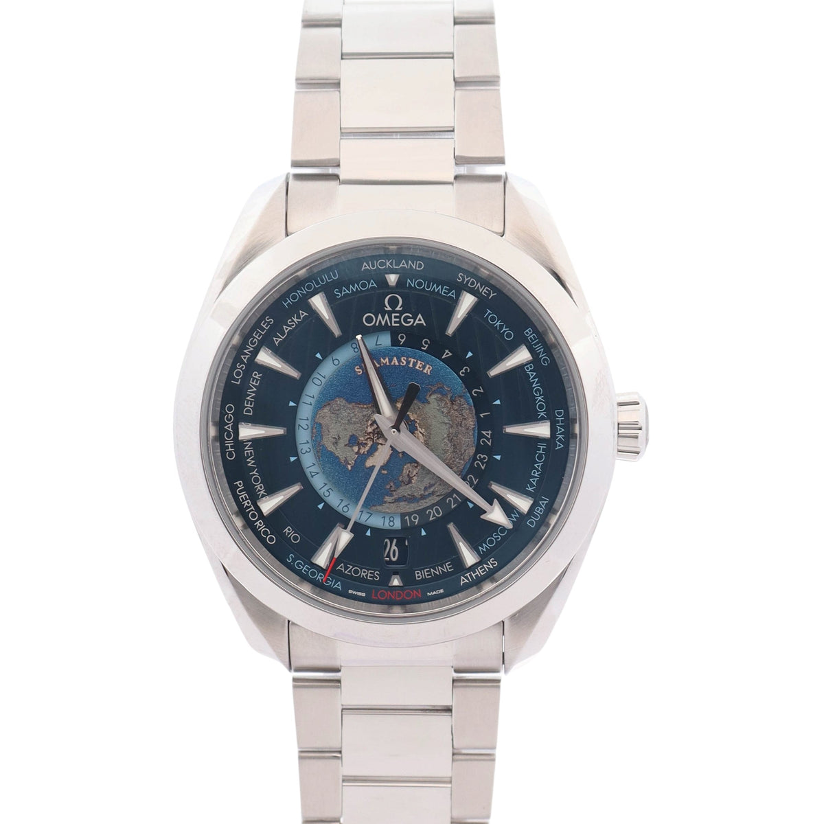 Omega Seamaster 43mm Blue Dial Watch Ref# 220.10.43.22.03.001