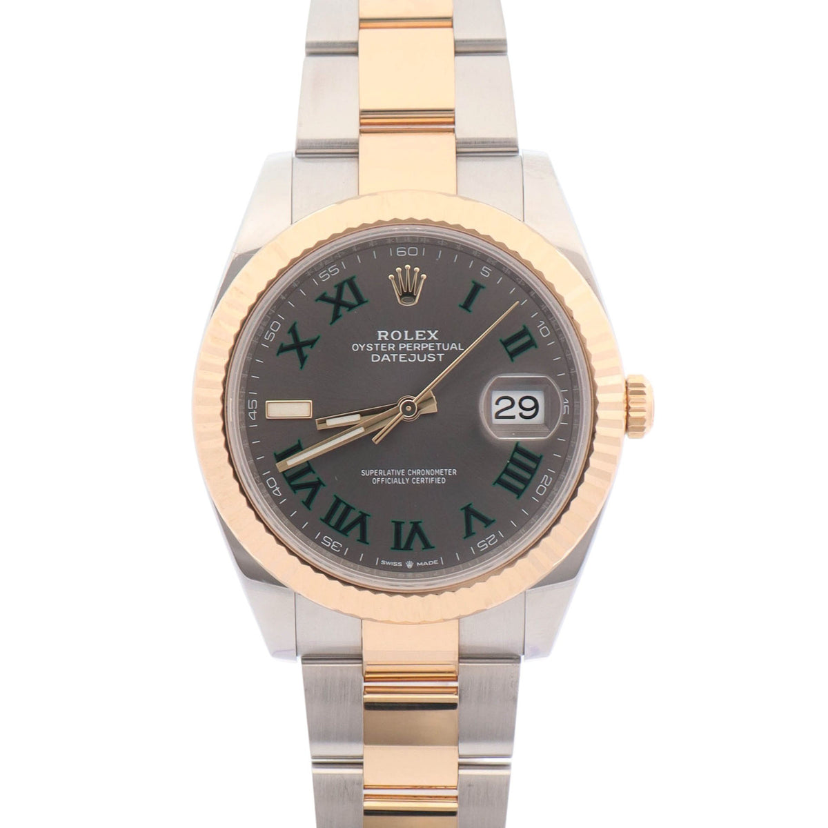 Rolex Datejust 41mm Wimbledon Dial Watch Ref# 126333 - Happy Jewelers Fine Jewelry Lifetime Warranty