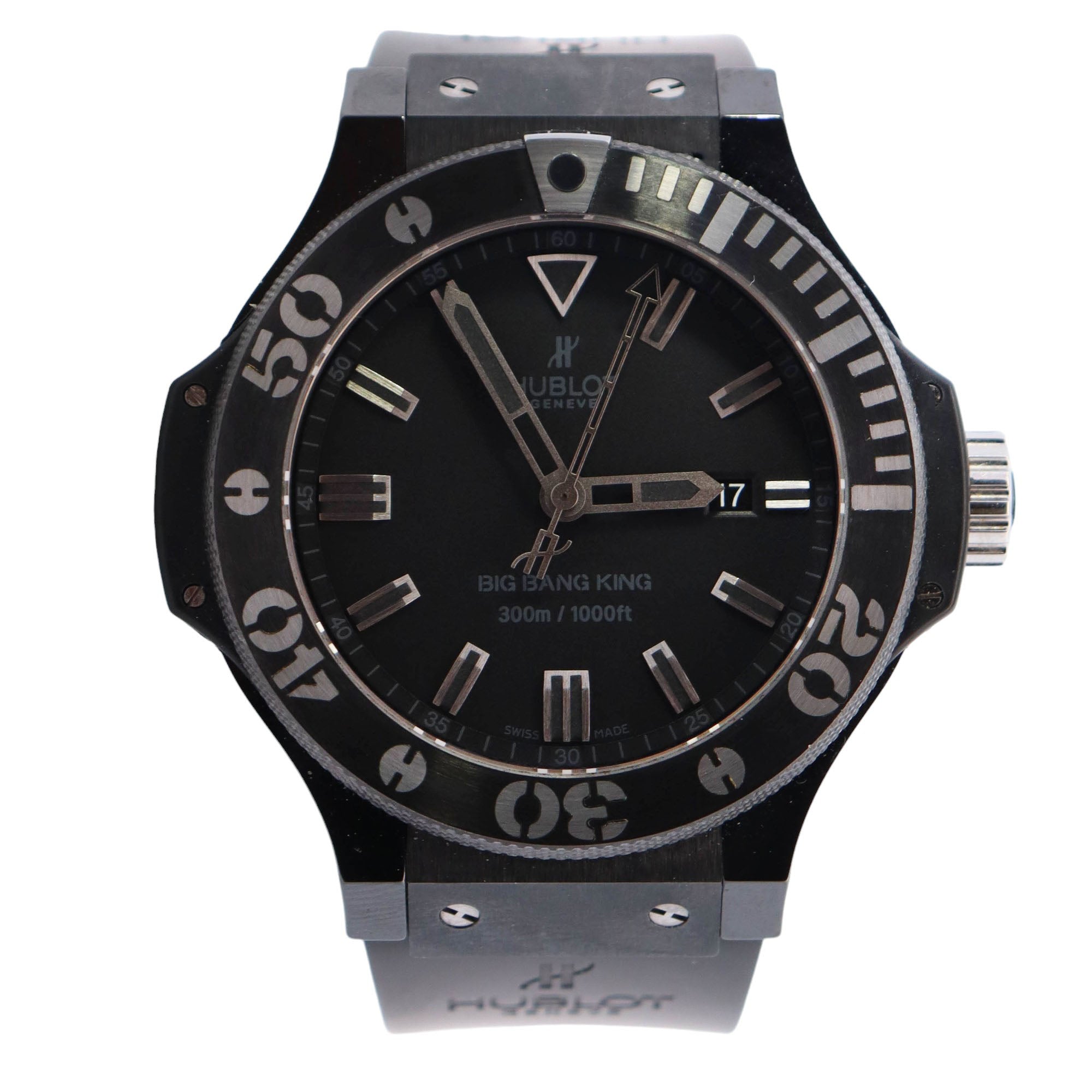 Hublot Big Bang 48mm Black Dial Watch Ref# 322.CM.1110.RX - Happy Jewelers Fine Jewelry Lifetime Warranty