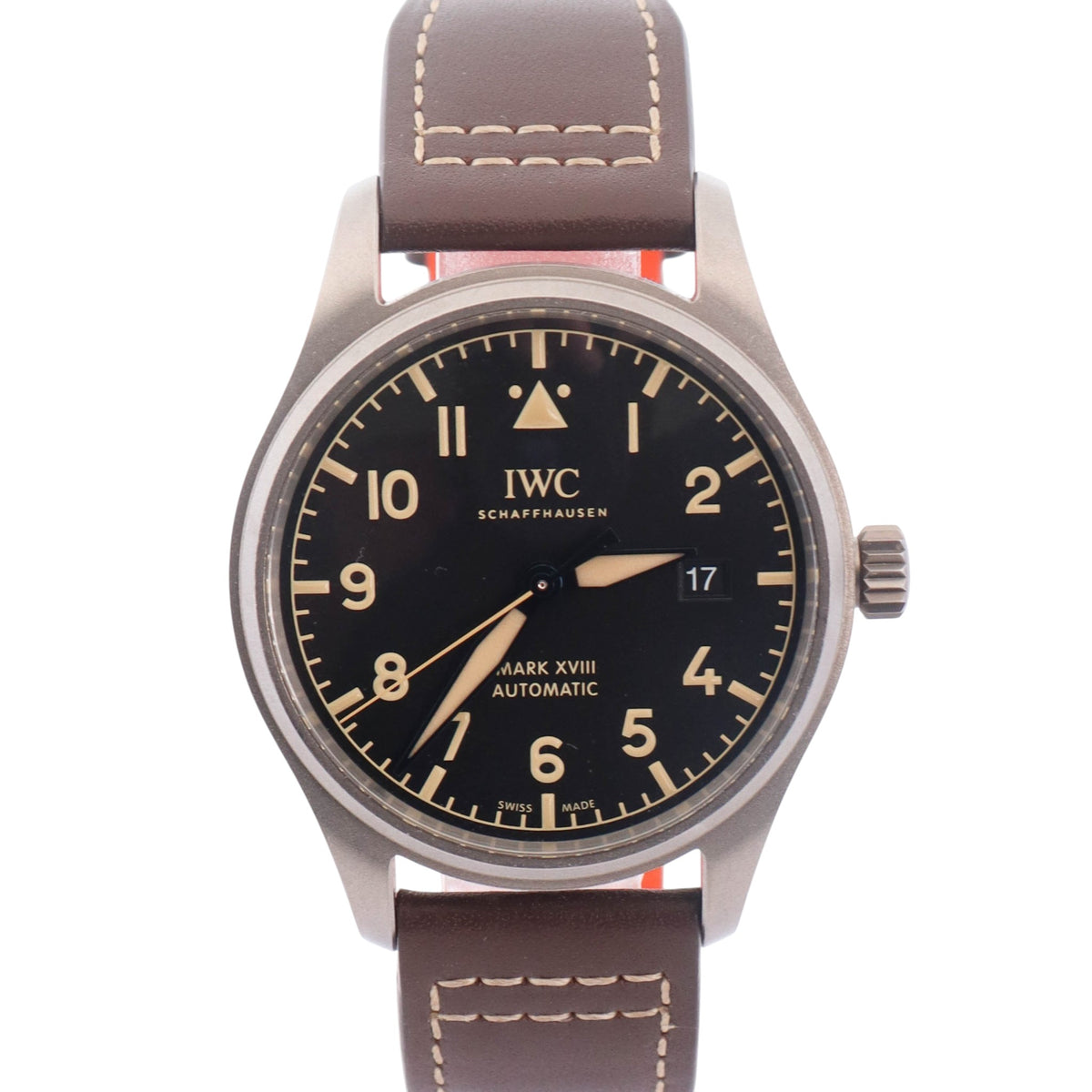 IWC Pilot Mark XVIII 40mm Black Dial Watch Ref# IW327006