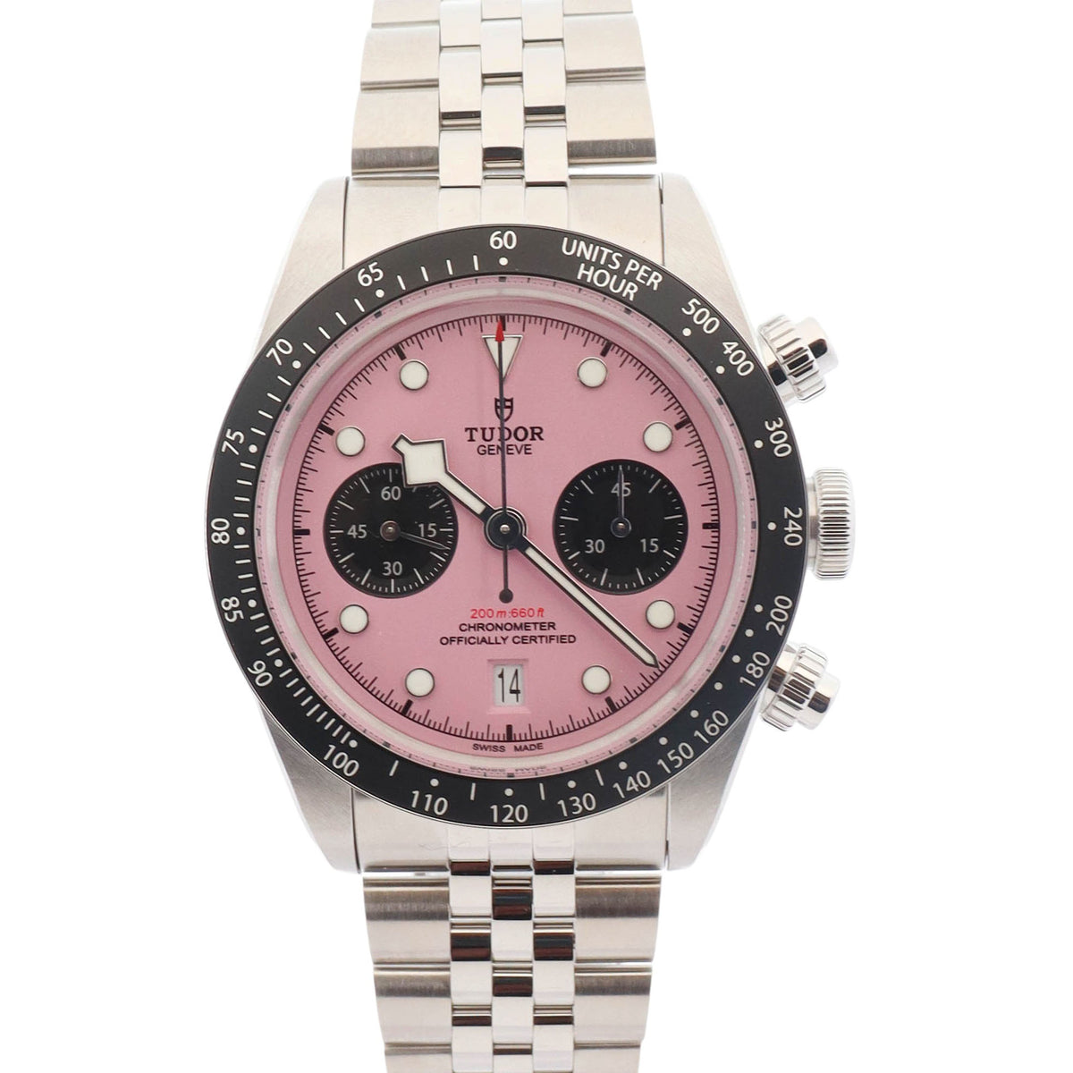 Tudor Black Bay 41mm Pink Dial Watch Ref# 79360N - Happy Jewelers Fine Jewelry Lifetime Warranty