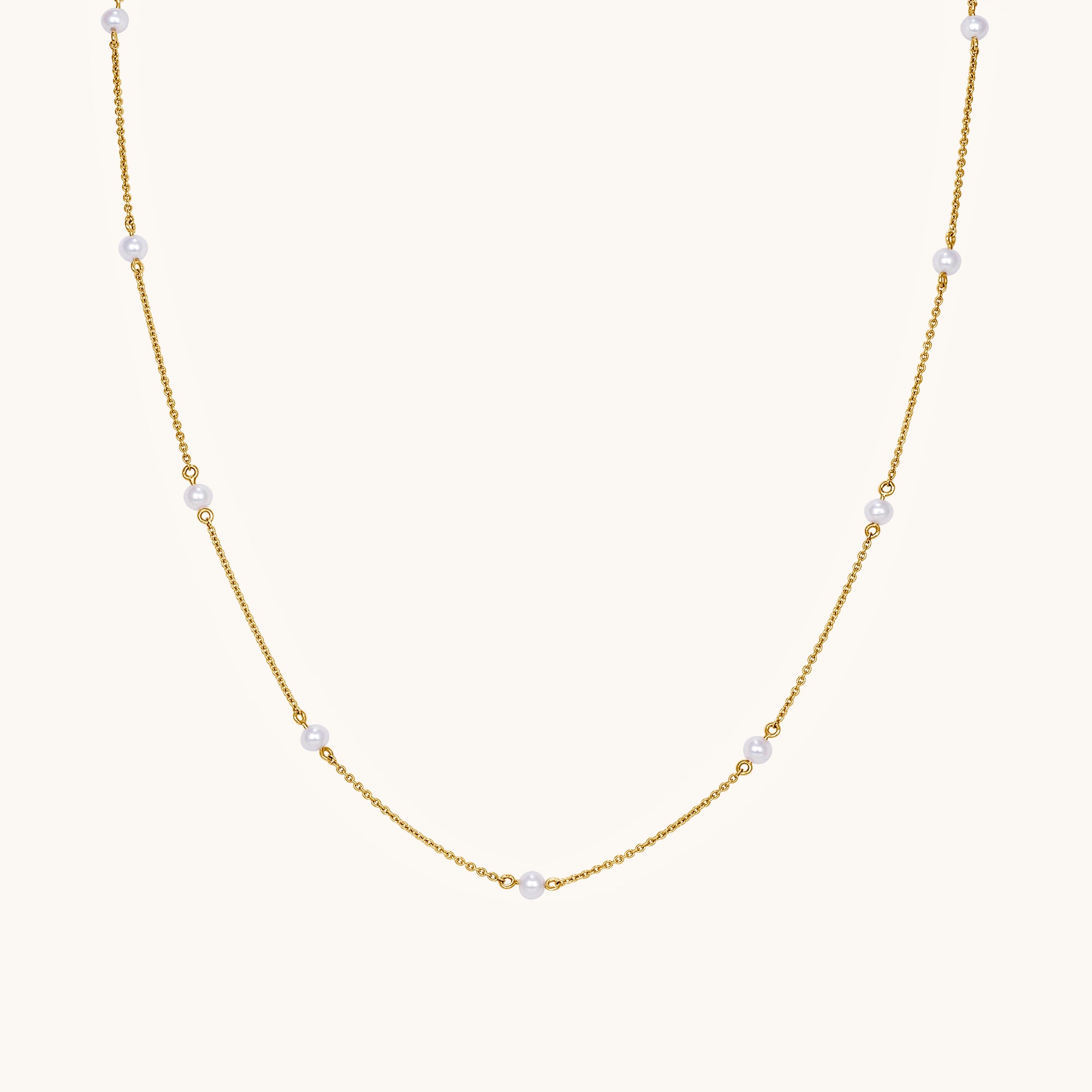 Pearl Station Necklace