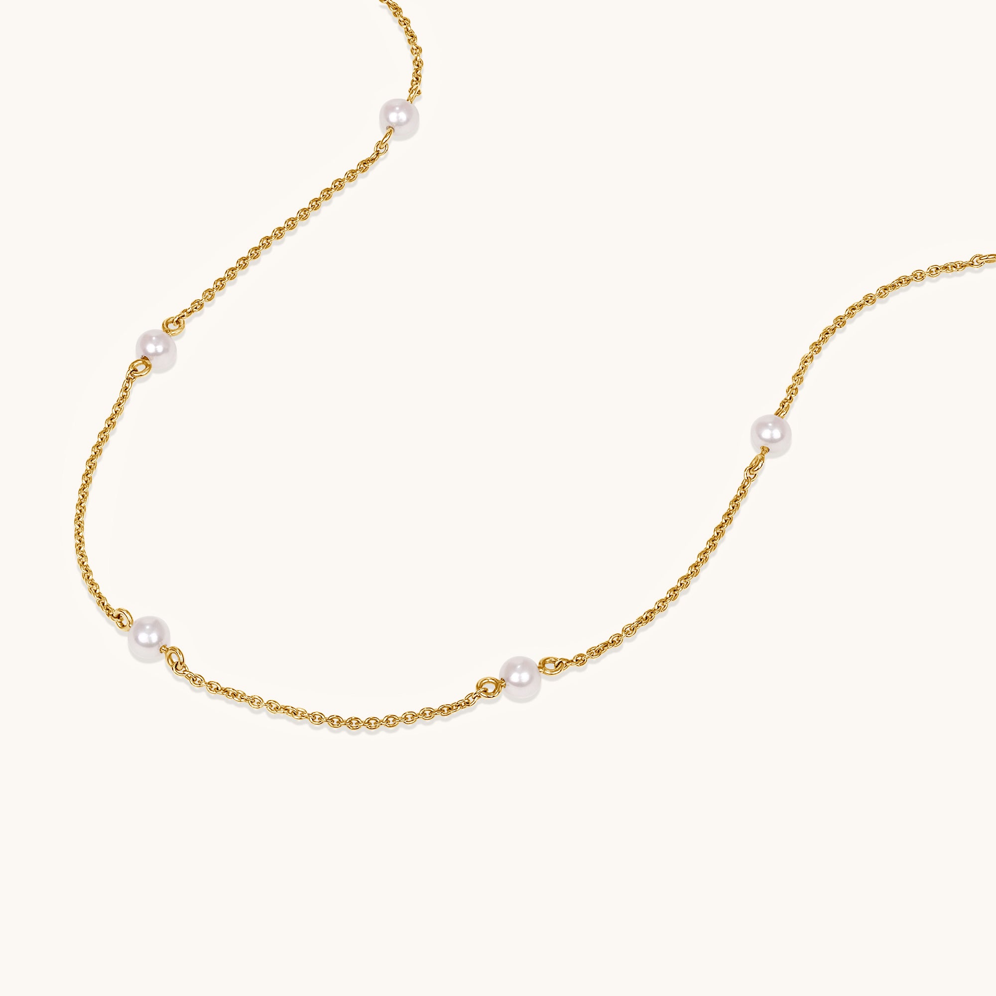 Pearl Station Necklace