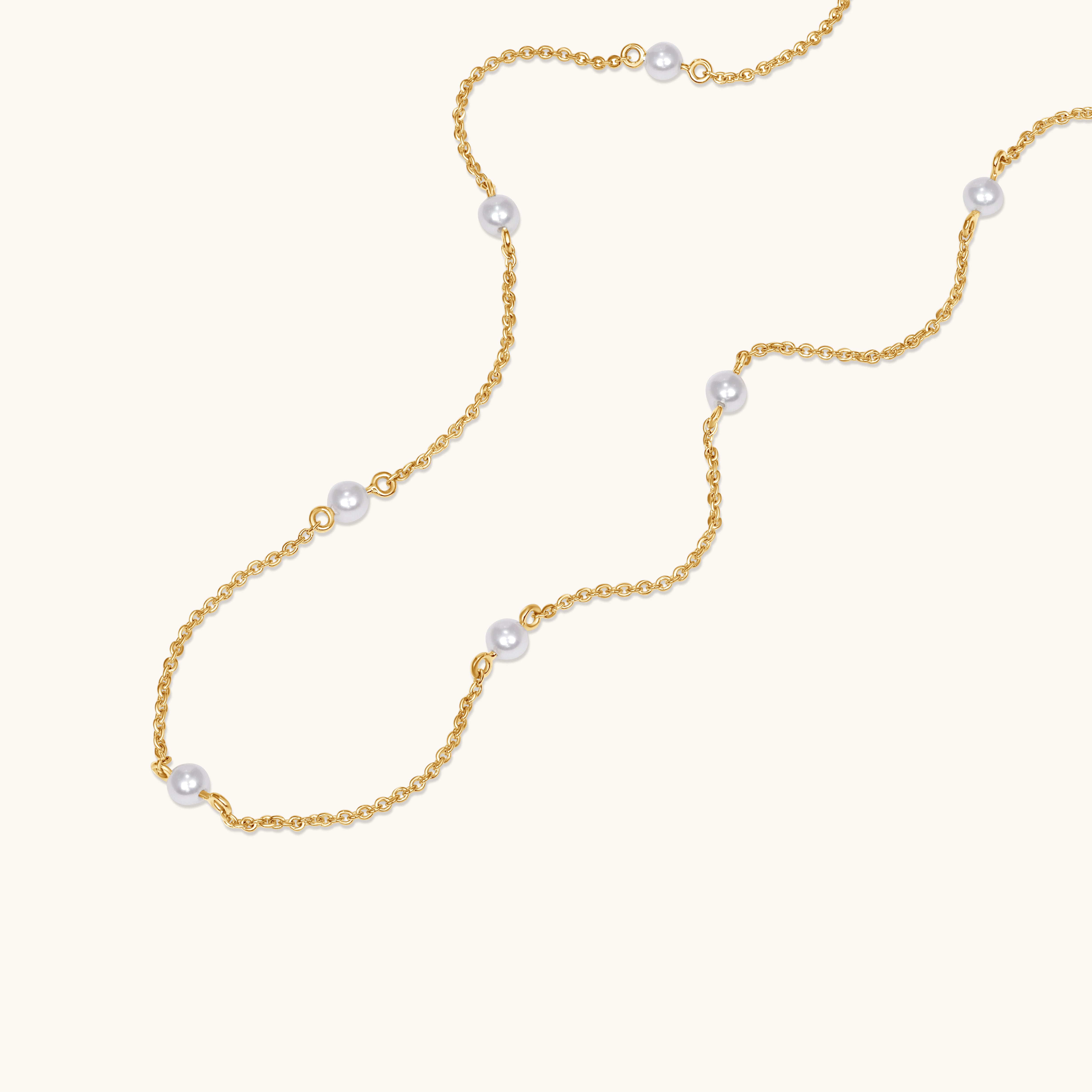 Pearl Station Necklace - Happy Jewelers Fine Jewelry Lifetime Warranty