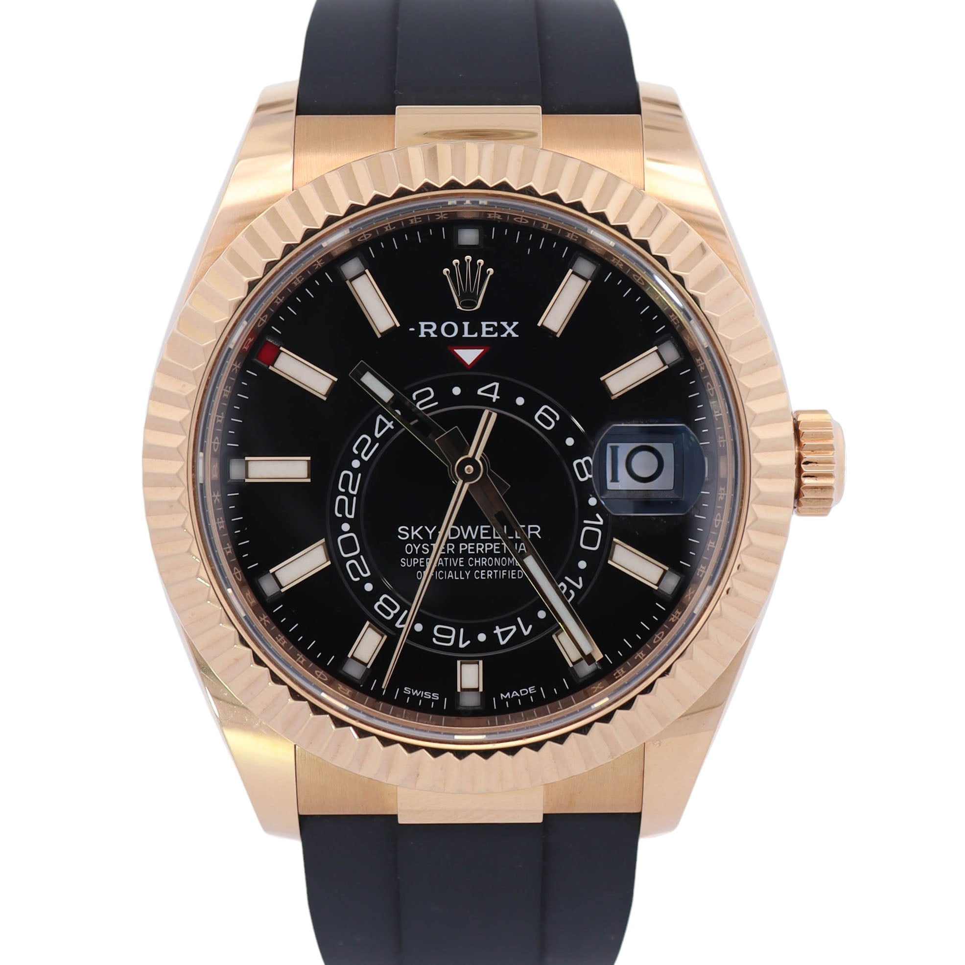 Rolex Sky-Dweller 42mm Black Dial Watch Ref# 326238 - Happy Jewelers Fine Jewelry Lifetime Warranty