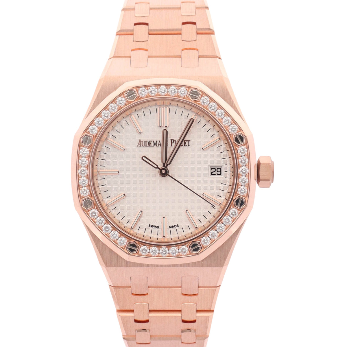 Audemars Piguet Royal Oak 37mm White Dial Watch Ref# 15551OR.ZZ.1356OR.04 - Happy Jewelers Fine Jewelry Lifetime Warranty