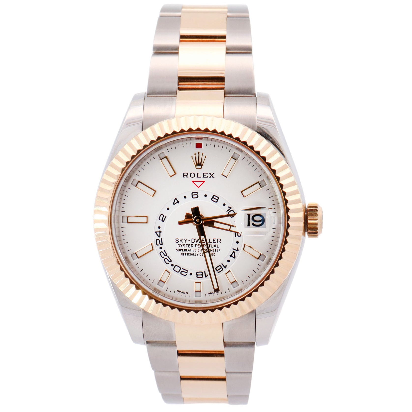 Rolex Sky-Dweller 42mm White Dial Watch Ref# 326933 - Happy Jewelers Fine Jewelry Lifetime Warranty