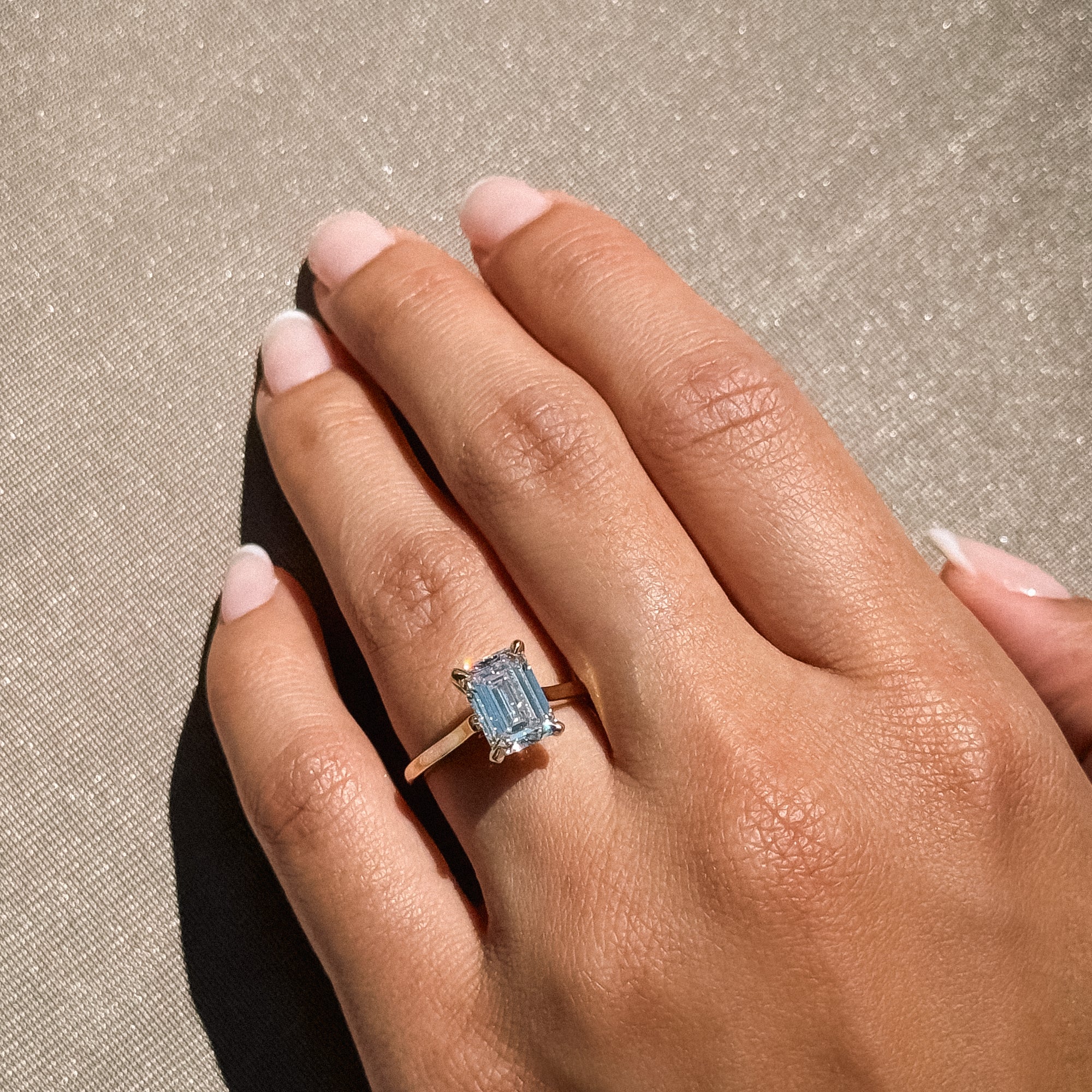 2.05ct Natural Emerald Solitaire Engagement Ring