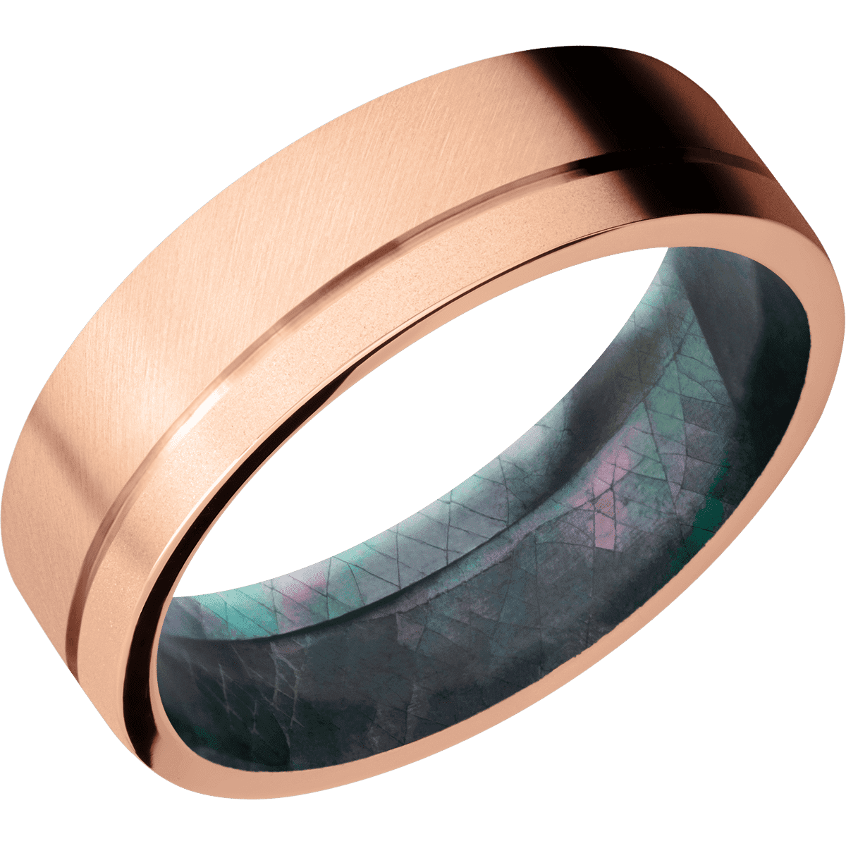 14K Rose Gold + Anglesatin , Bead Finish + Black Mother of Pearl - Happy Jewelers Fine Jewelry Lifetime Warranty