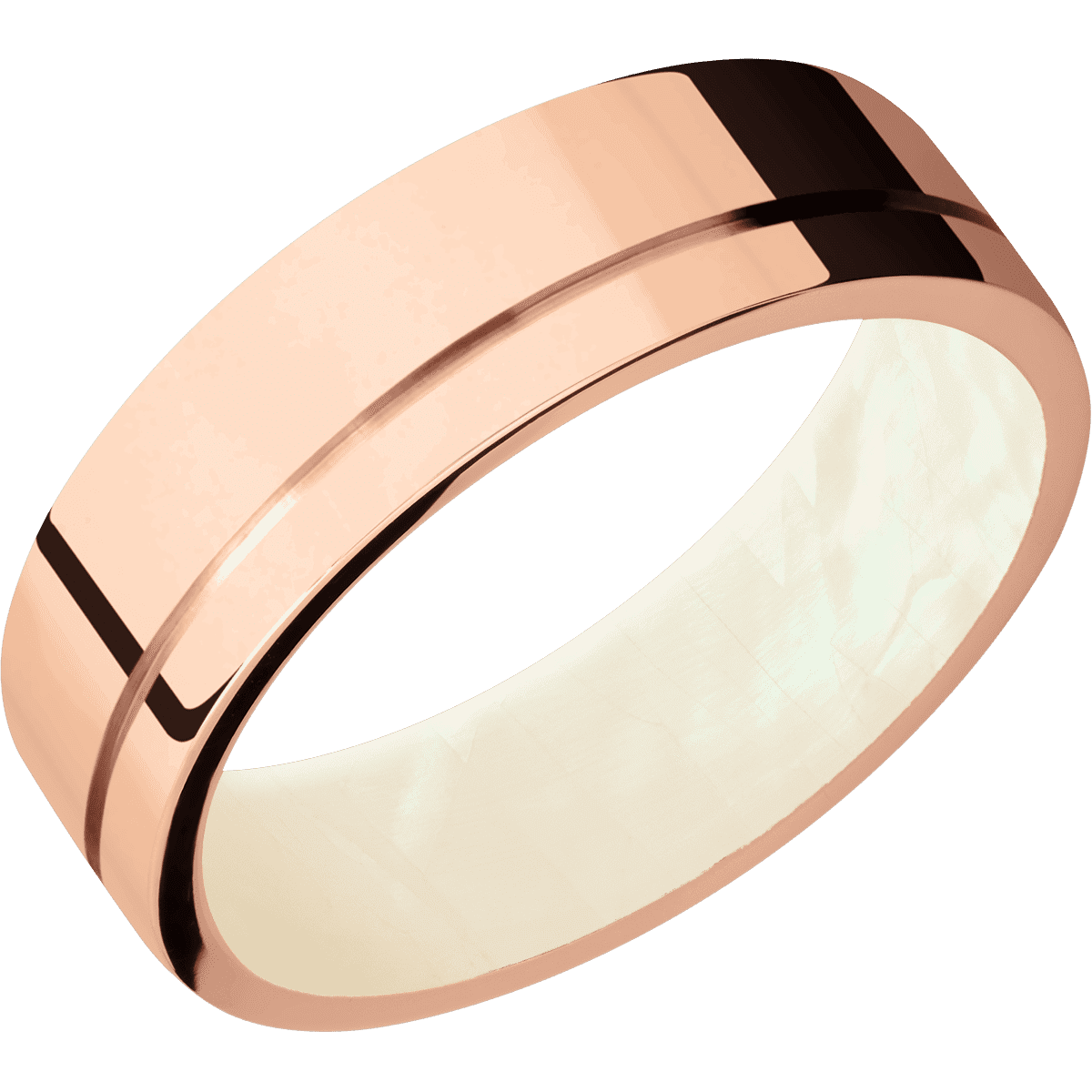 14K Rose Gold + Polish , Polish Finish + Freshwater Mother of Pearl - Happy Jewelers Fine Jewelry Lifetime Warranty