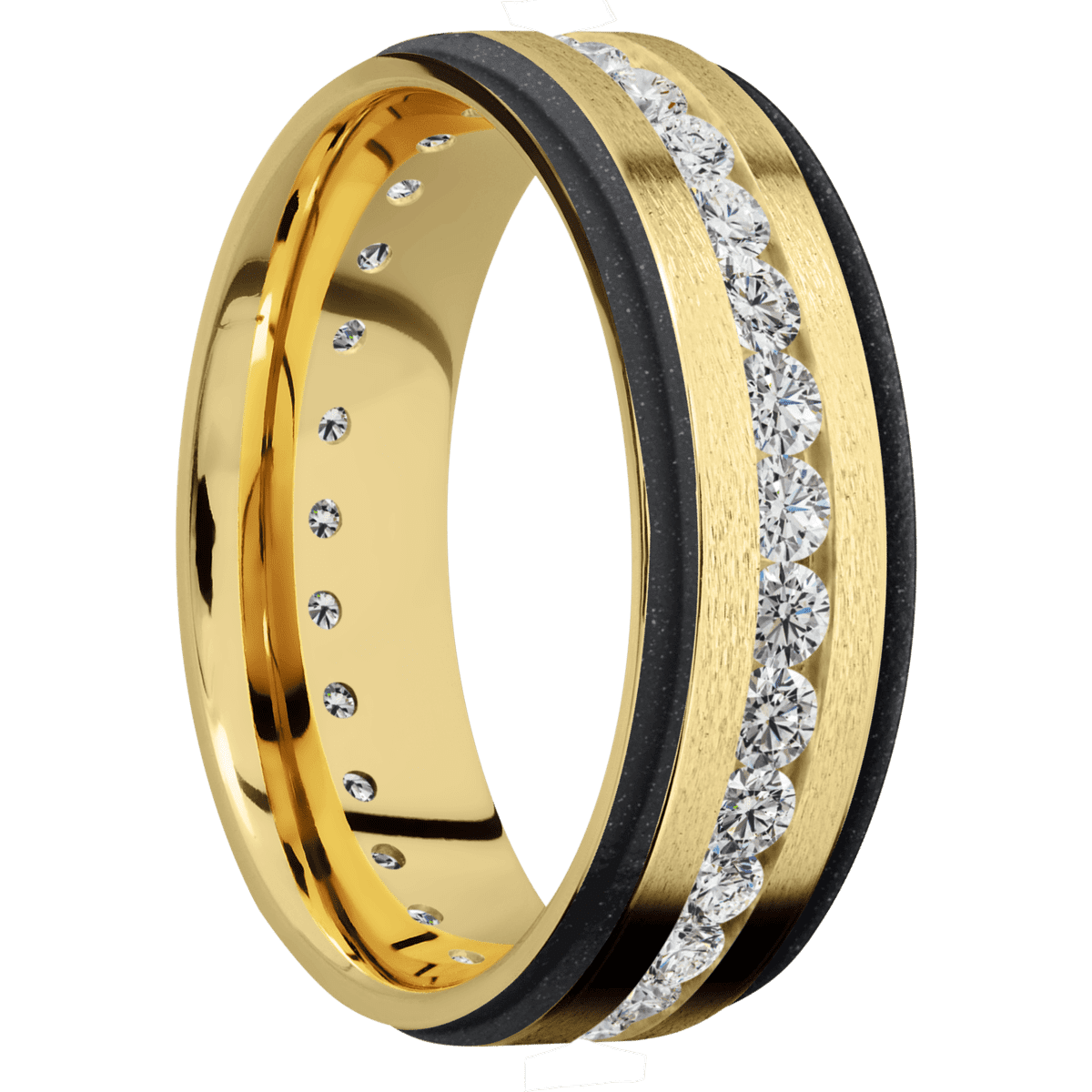 18K Yellow Gold + Stone , Polish Finish - Happy Jewelers Fine Jewelry Lifetime Warranty