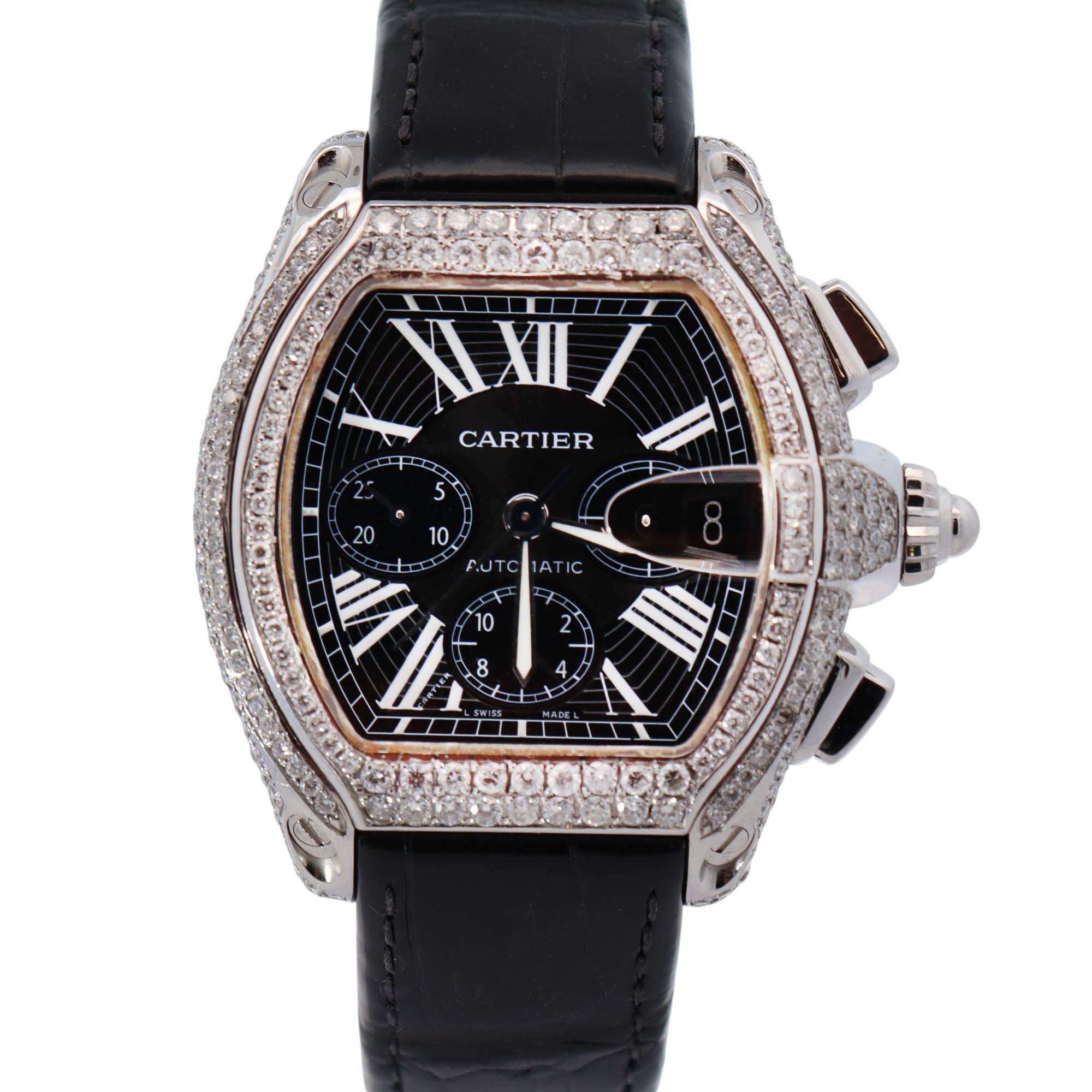 Cartier Roadster 43mm Black Dial Watch Ref# W62020X6 - Happy Jewelers Fine Jewelry Lifetime Warranty