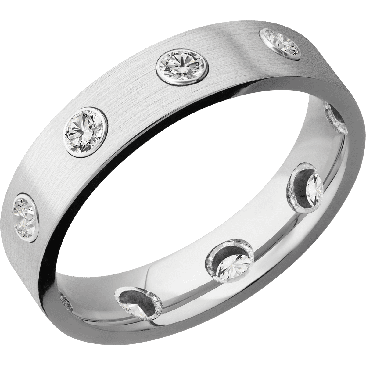 Platinum + Satin Finish - Happy Jewelers Fine Jewelry Lifetime Warranty