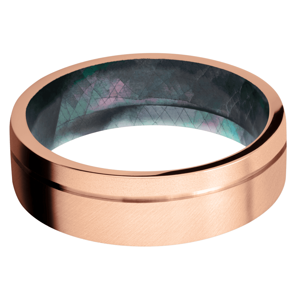 14K Rose Gold + Anglesatin , Bead Finish + Black Mother of Pearl - Happy Jewelers Fine Jewelry Lifetime Warranty