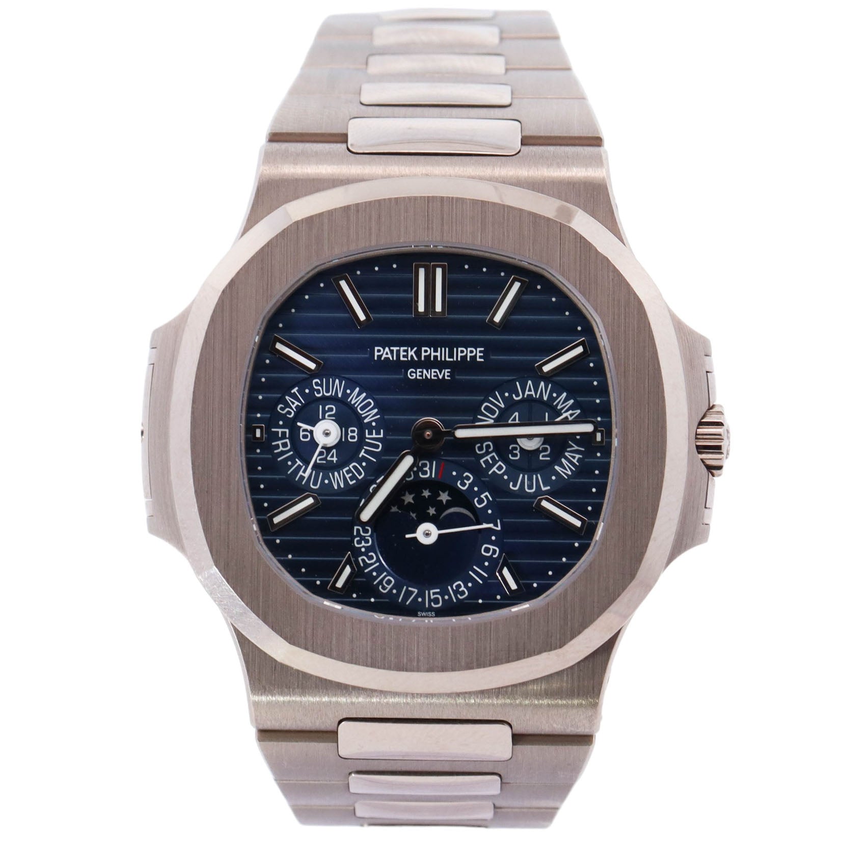 Patek Philippe Nautilus 40mm Blue Dial Watch Ref# 5740/1G-001 - Happy Jewelers Fine Jewelry Lifetime Warranty
