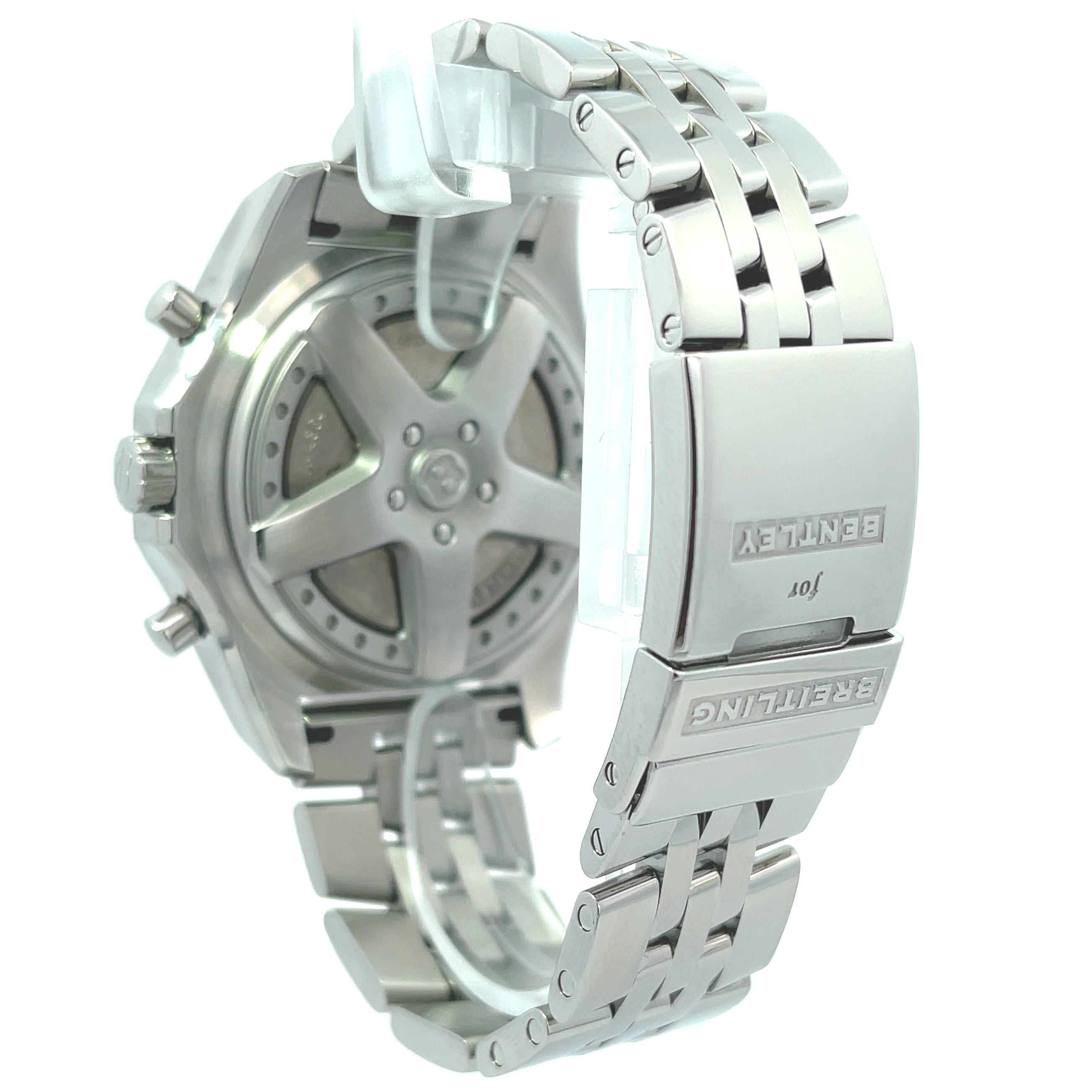 Breitling Bentley 49mm Stainless Steel Ivory Chronograph Dial Watch Reference#: A4436412/G814 - Happy Jewelers Fine Jewelry Lifetime Warranty